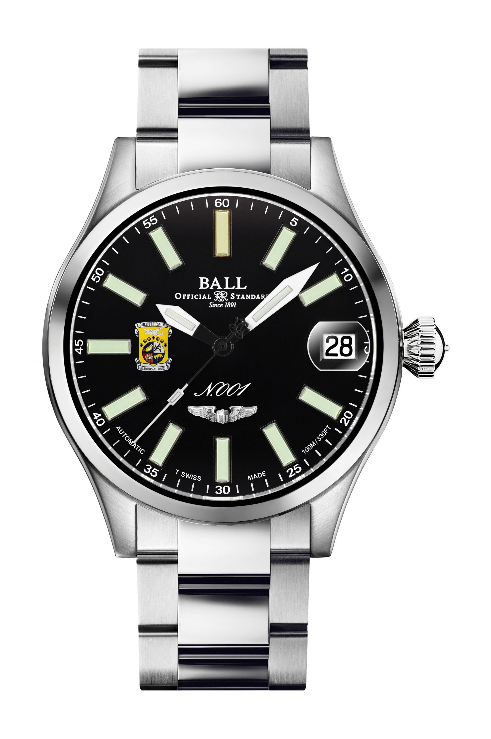 BALL Engineer Master II Doolittle Raiders 45 luxury timepiece - detailed view