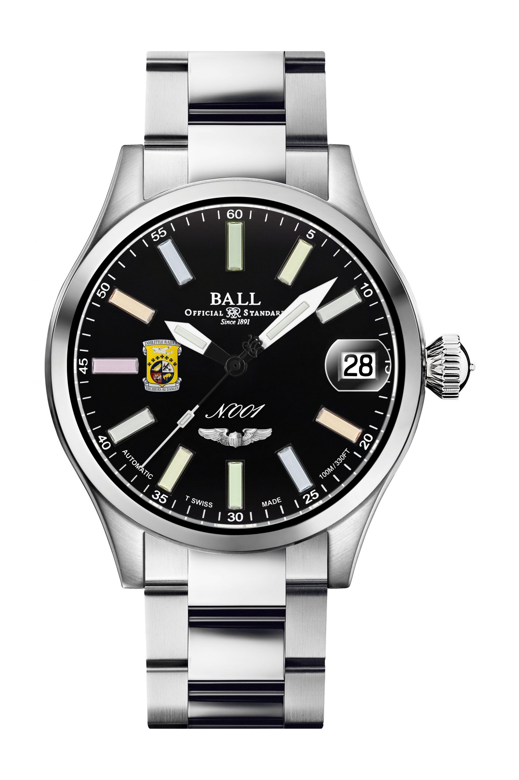 BALL Engineer Master II Doolittle Raiders 45 luxury timepiece - detailed view