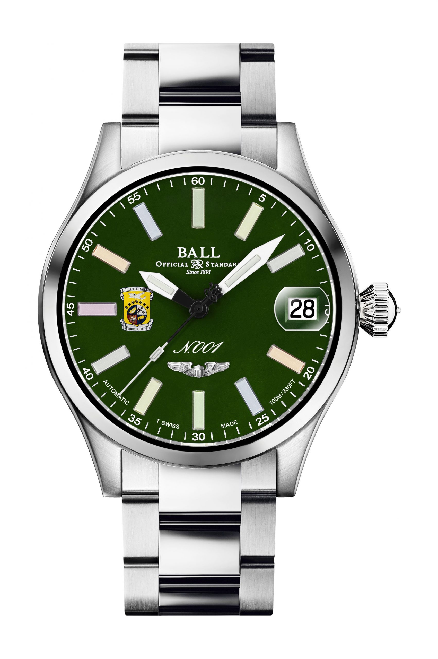 BALL Engineer Master II Doolittle Raiders 45 luxury timepiece - detailed view