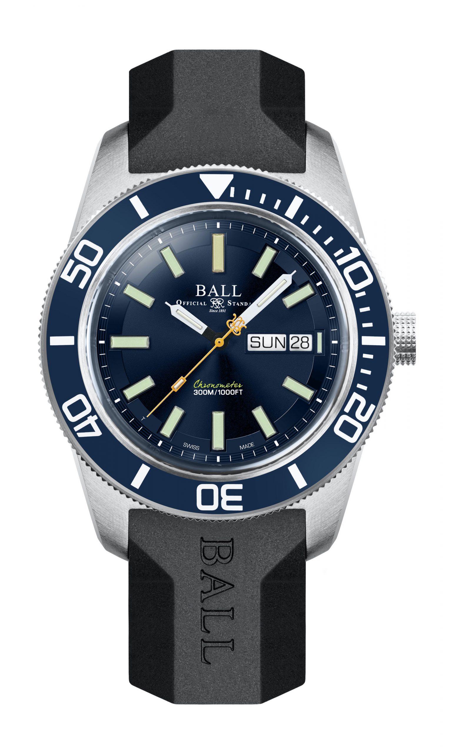 BALL Engineer Master II Skindiver Heritage luxury timepiece - detailed view