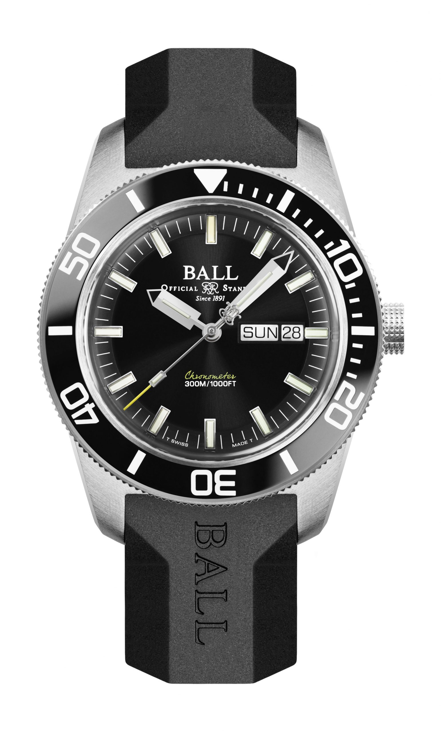 BALL Engineer Master II Skindiver Heritage luxury timepiece - detailed view
