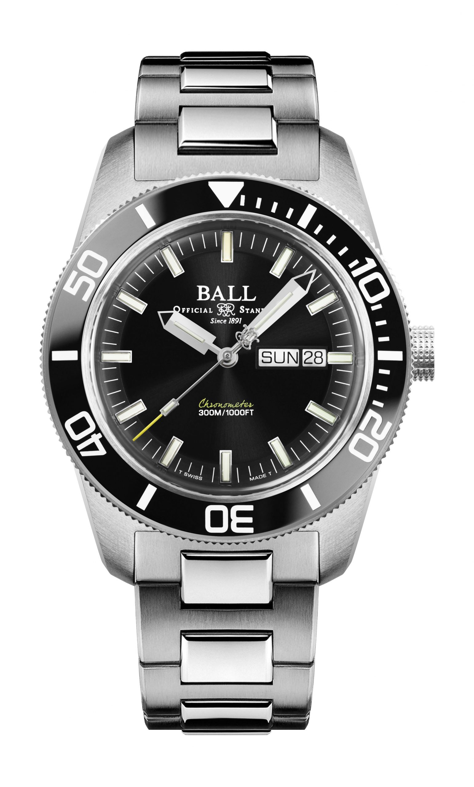 BALL Engineer Master II Skindiver Heritage luxury timepiece - detailed view