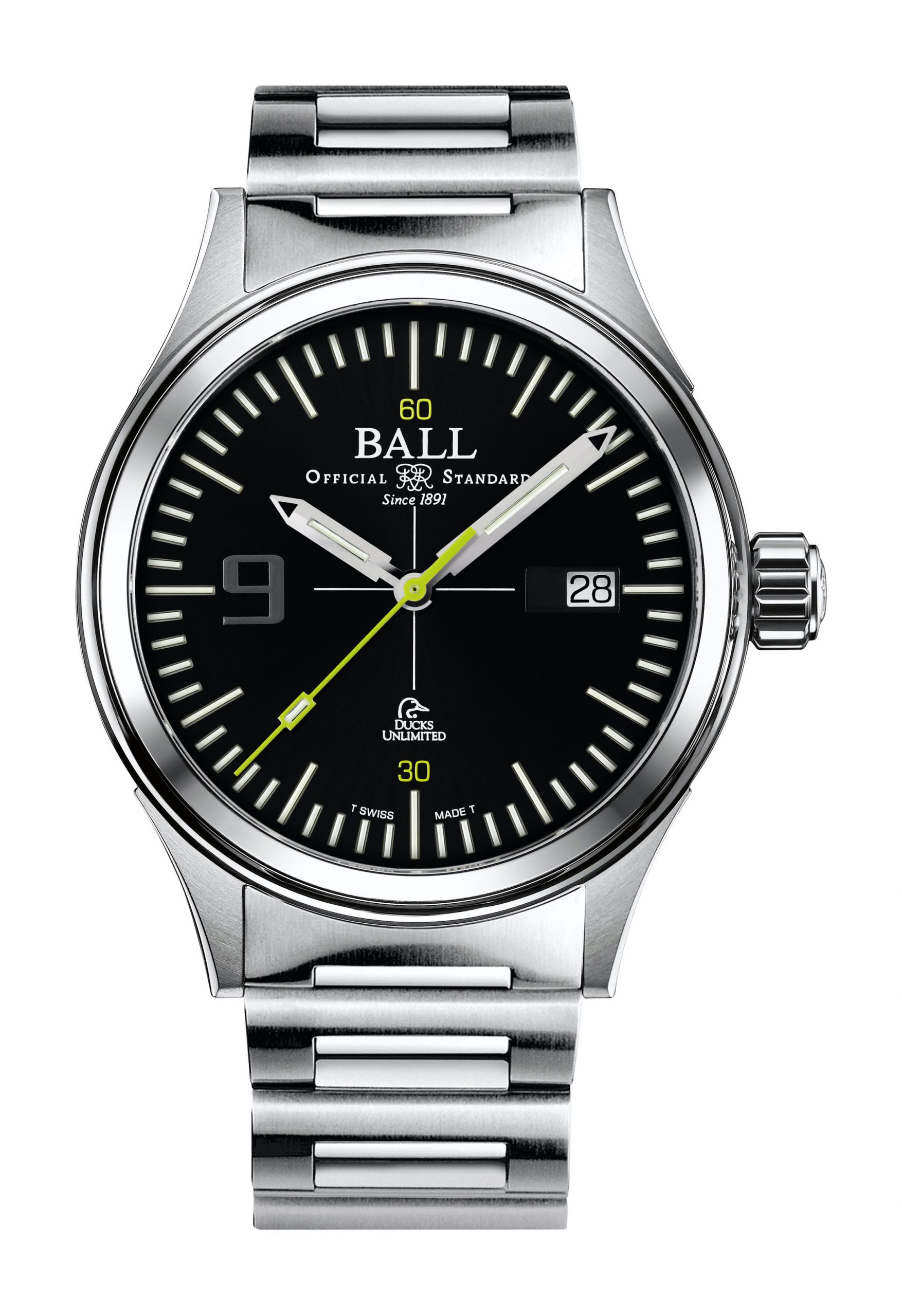 BALL Fireman Ducks Unlimited luxury timepiece - detailed view