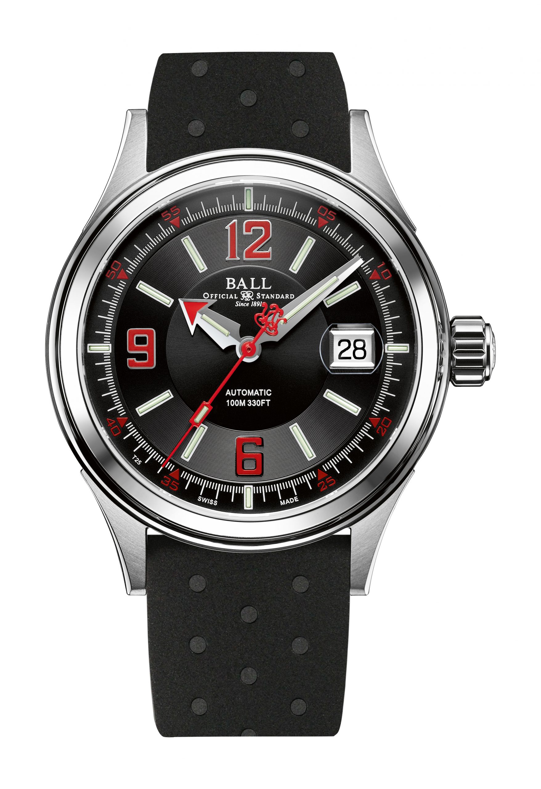 BALL Fireman Racer luxury timepiece - detailed view
