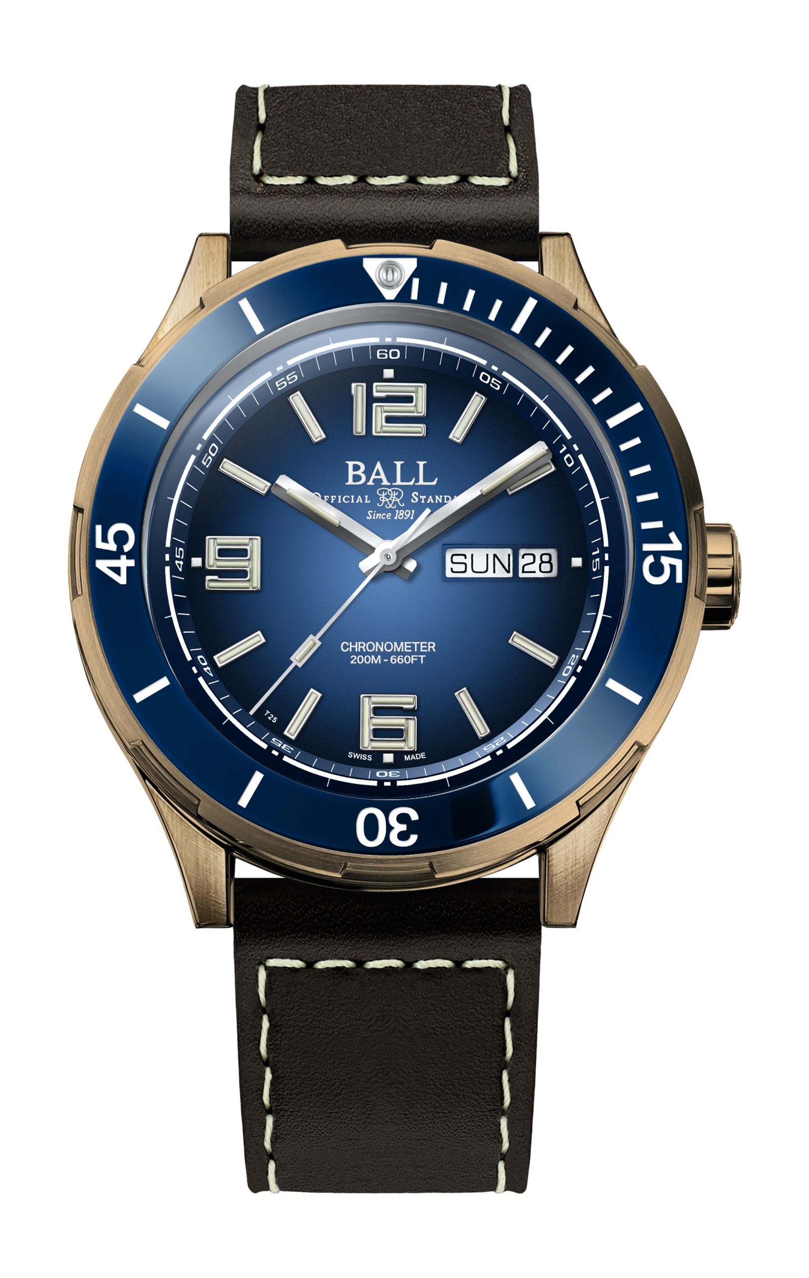BALL Roadmaster Archangel Bronze luxury timepiece - detailed view