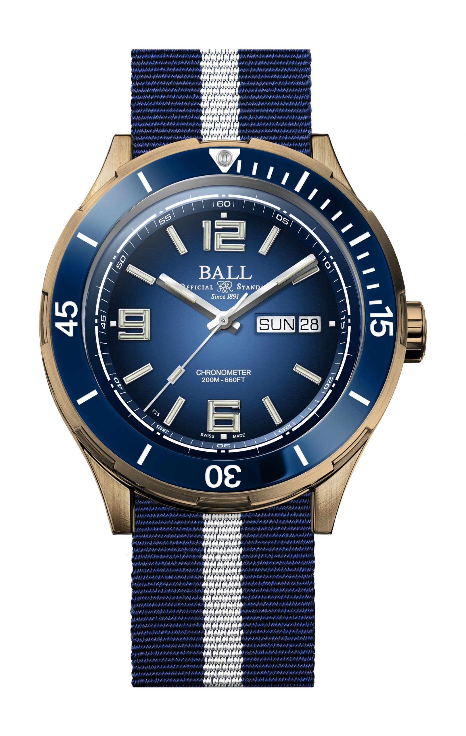 BALL Roadmaster Archangel Bronze luxury timepiece - detailed view