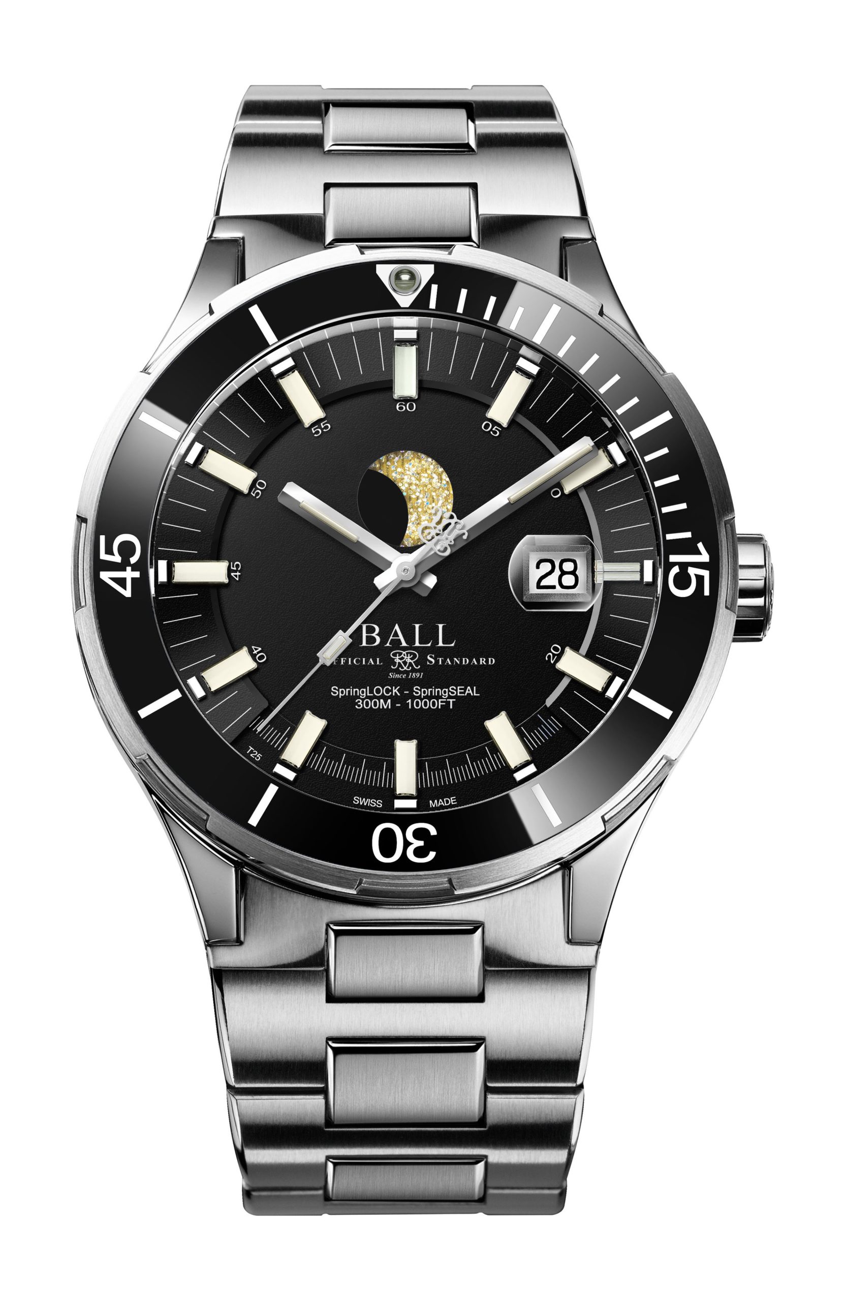 BALL Roadmaster Challenger Moonphase 40 luxury timepiece - detailed view
