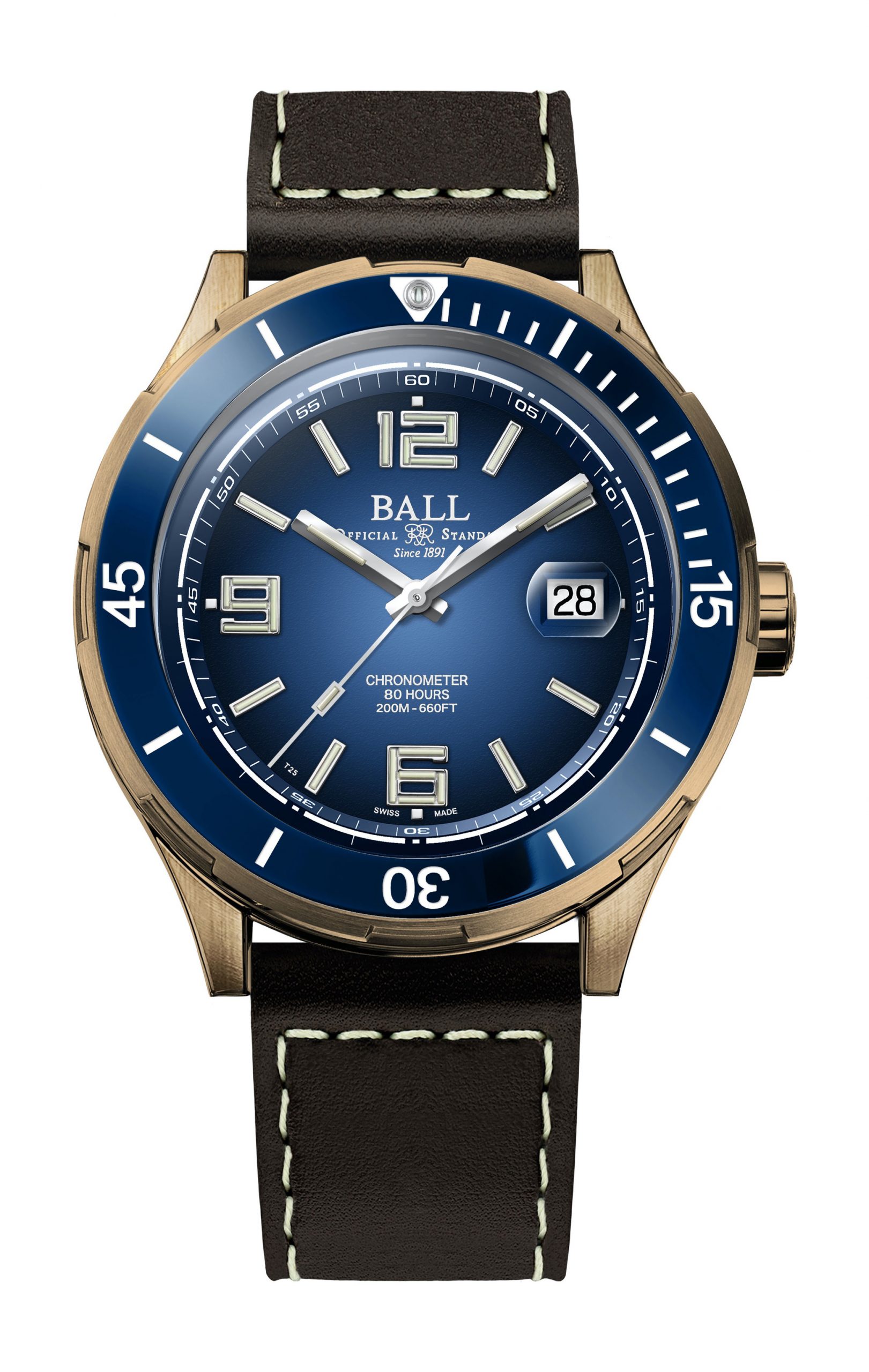 BALL Roadmaster M Archangel Bronze luxury timepiece - detailed view