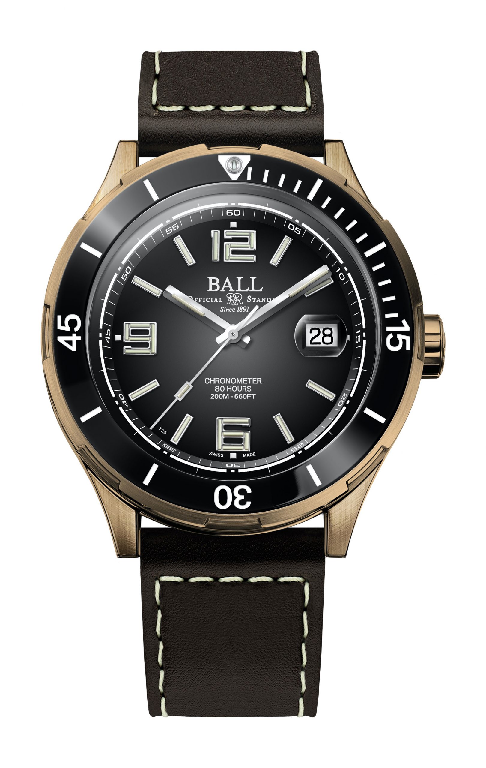 BALL Roadmaster M Archangel Bronze luxury timepiece - detailed view