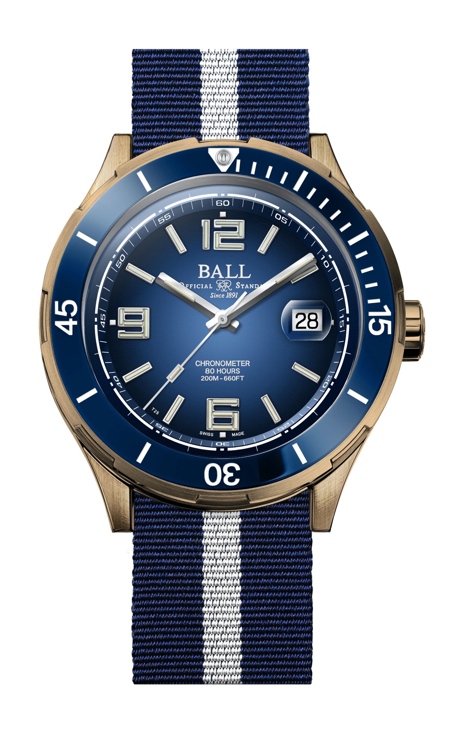 BALL Roadmaster M Archangel Bronze luxury timepiece - detailed view