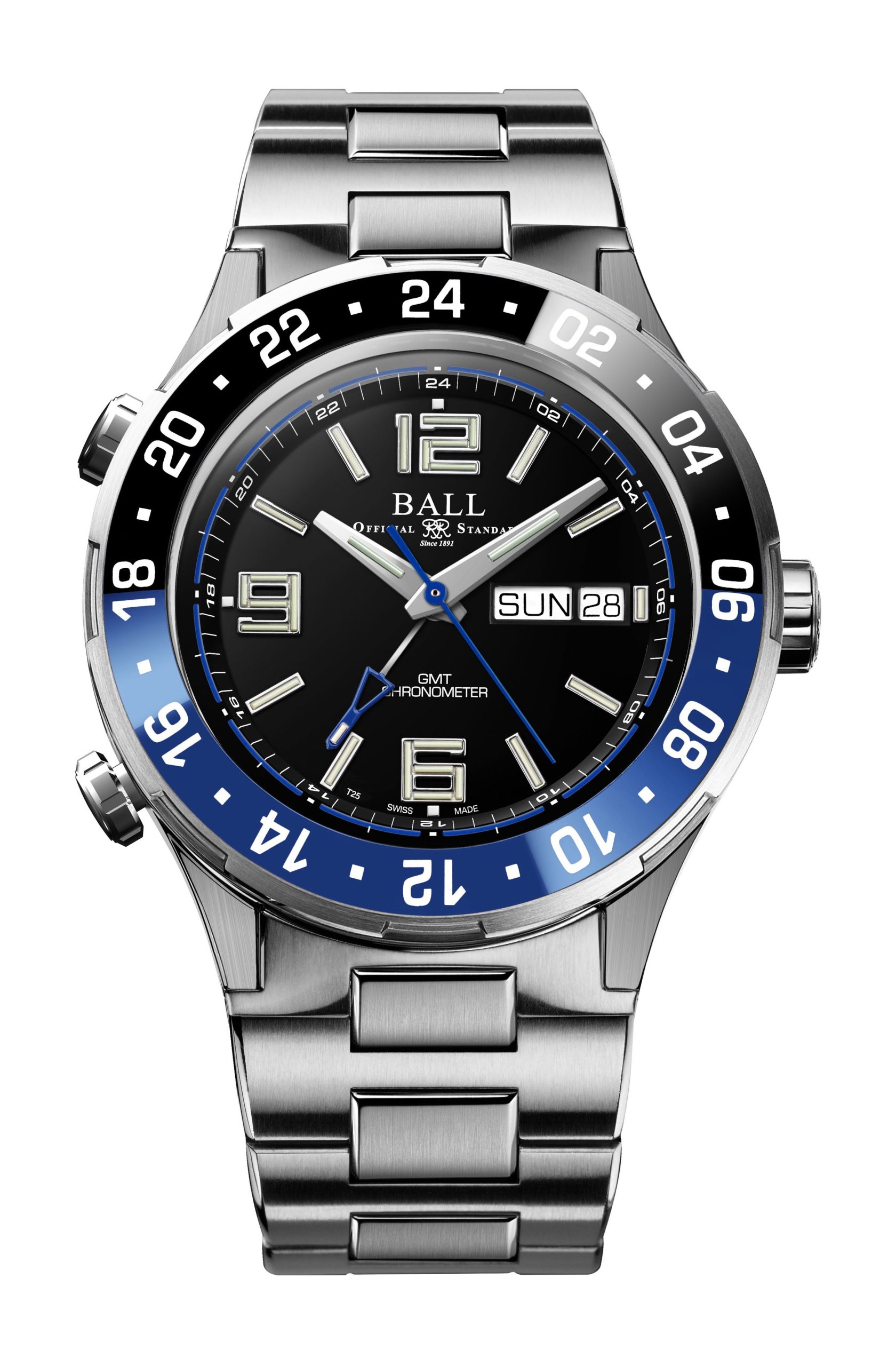 BALL Roadmaster Marine GMT 40 luxury timepiece - detailed view