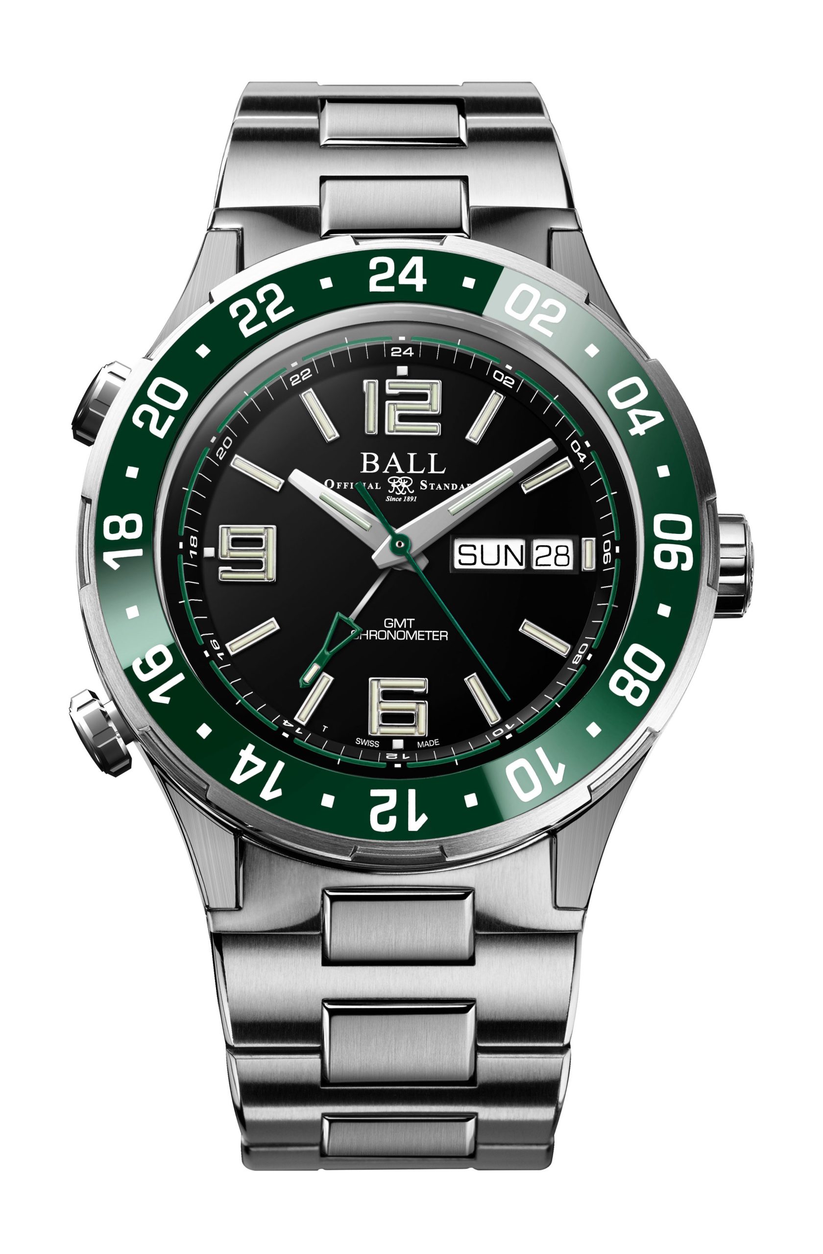 BALL Roadmaster Marine GMT 40 luxury timepiece - detailed view