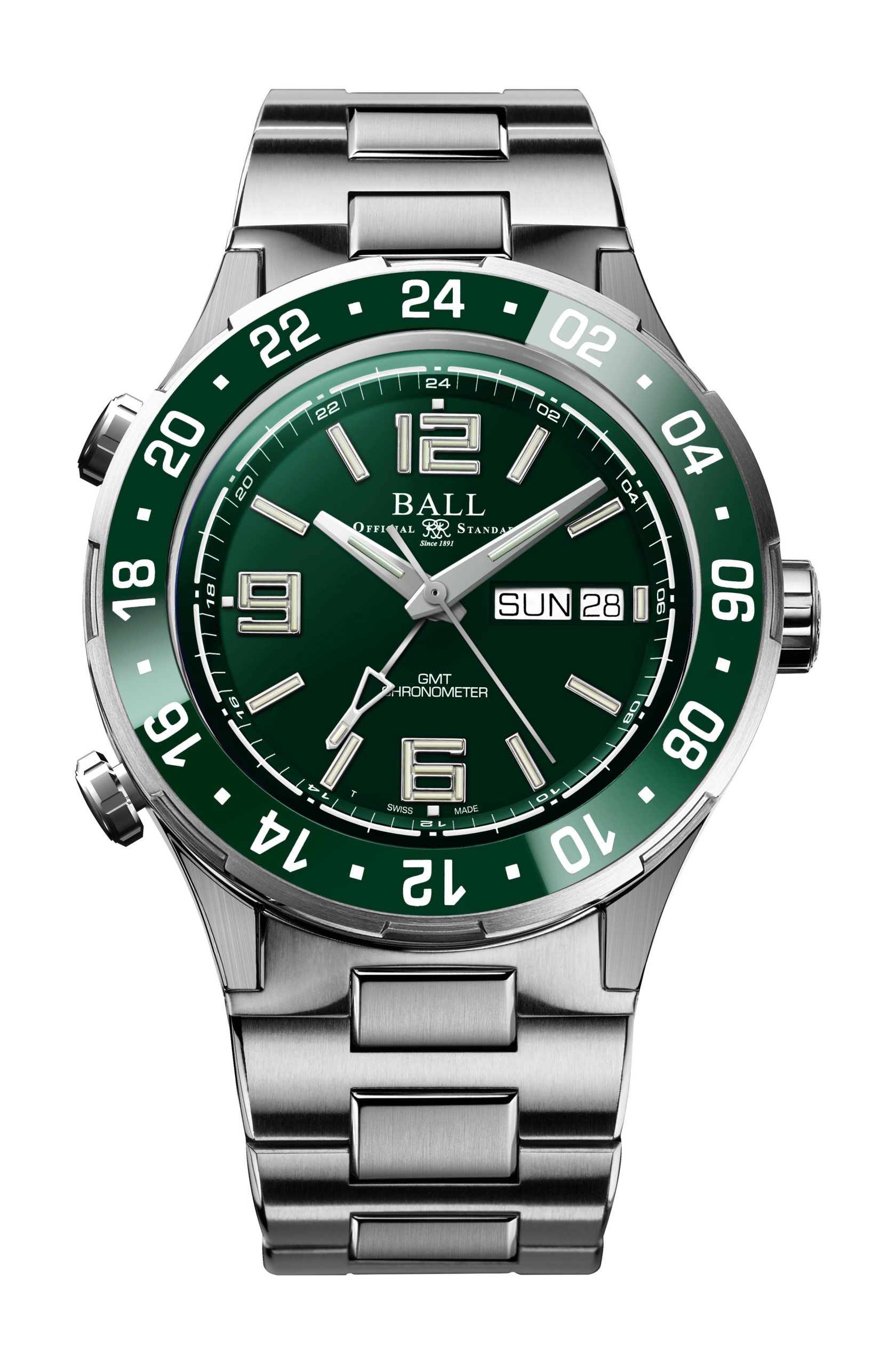 BALL Roadmaster Marine GMT 40 luxury timepiece - detailed view