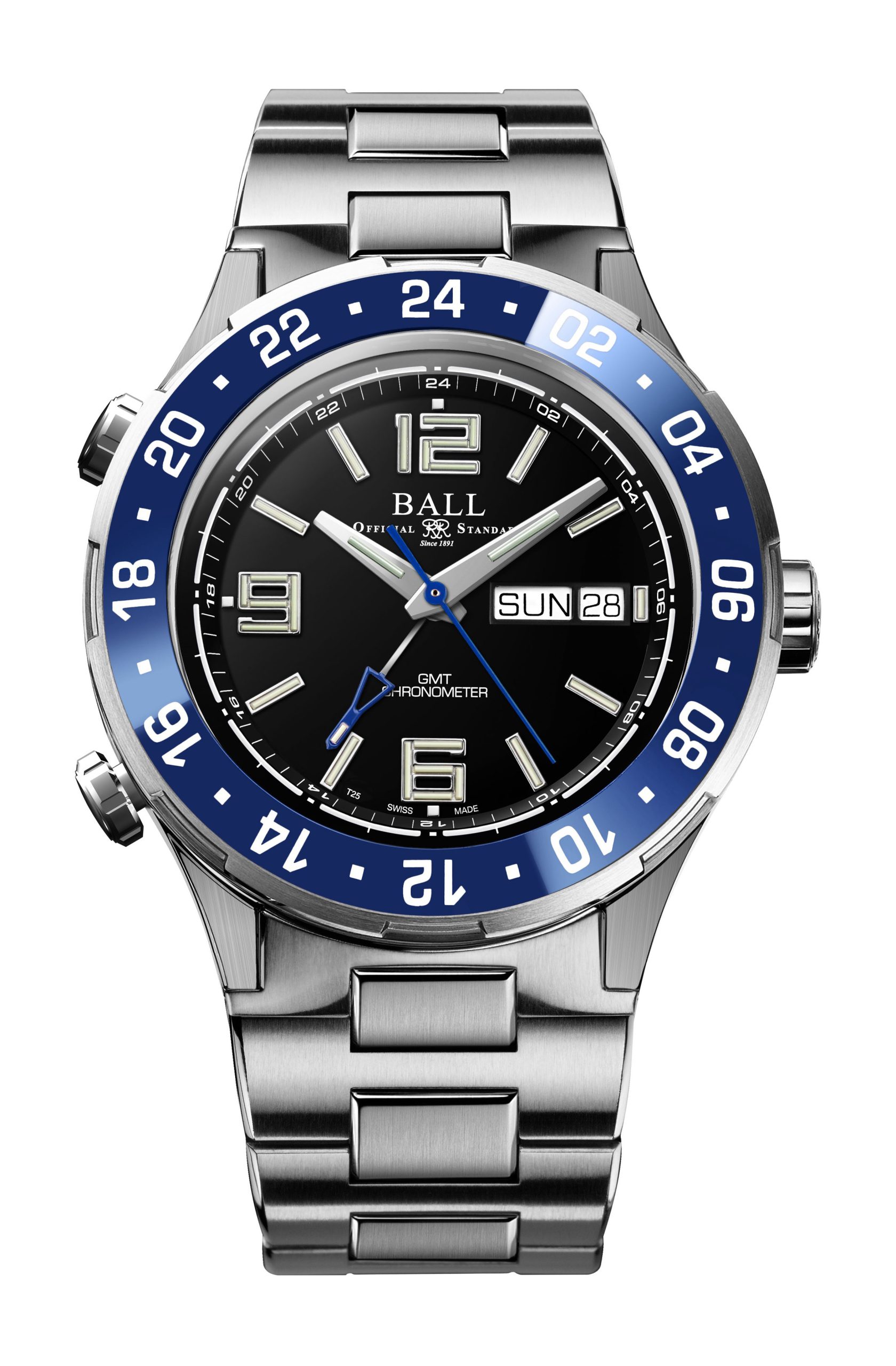 BALL Roadmaster Marine GMT 40 luxury timepiece - detailed view