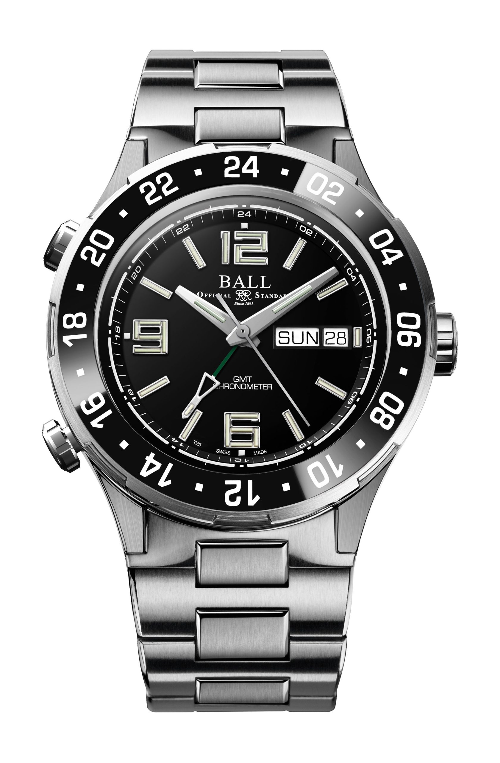BALL Roadmaster Marine GMT 40 luxury timepiece - detailed view