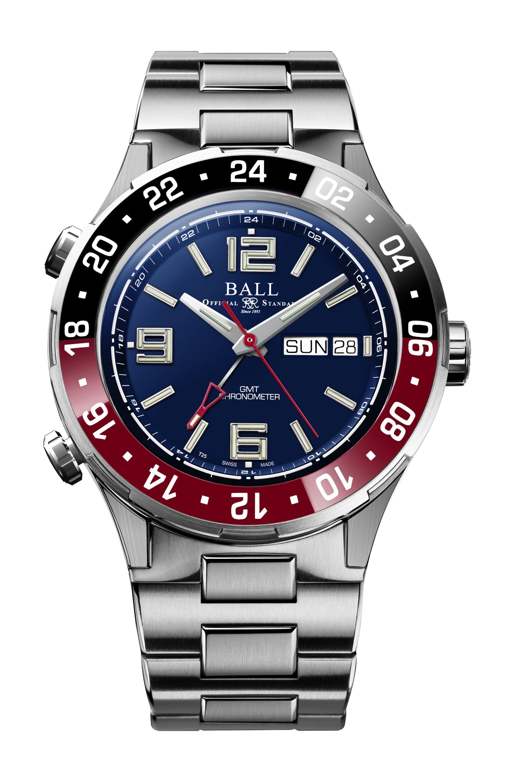 BALL Roadmaster Marine GMT 40 luxury timepiece - detailed view
