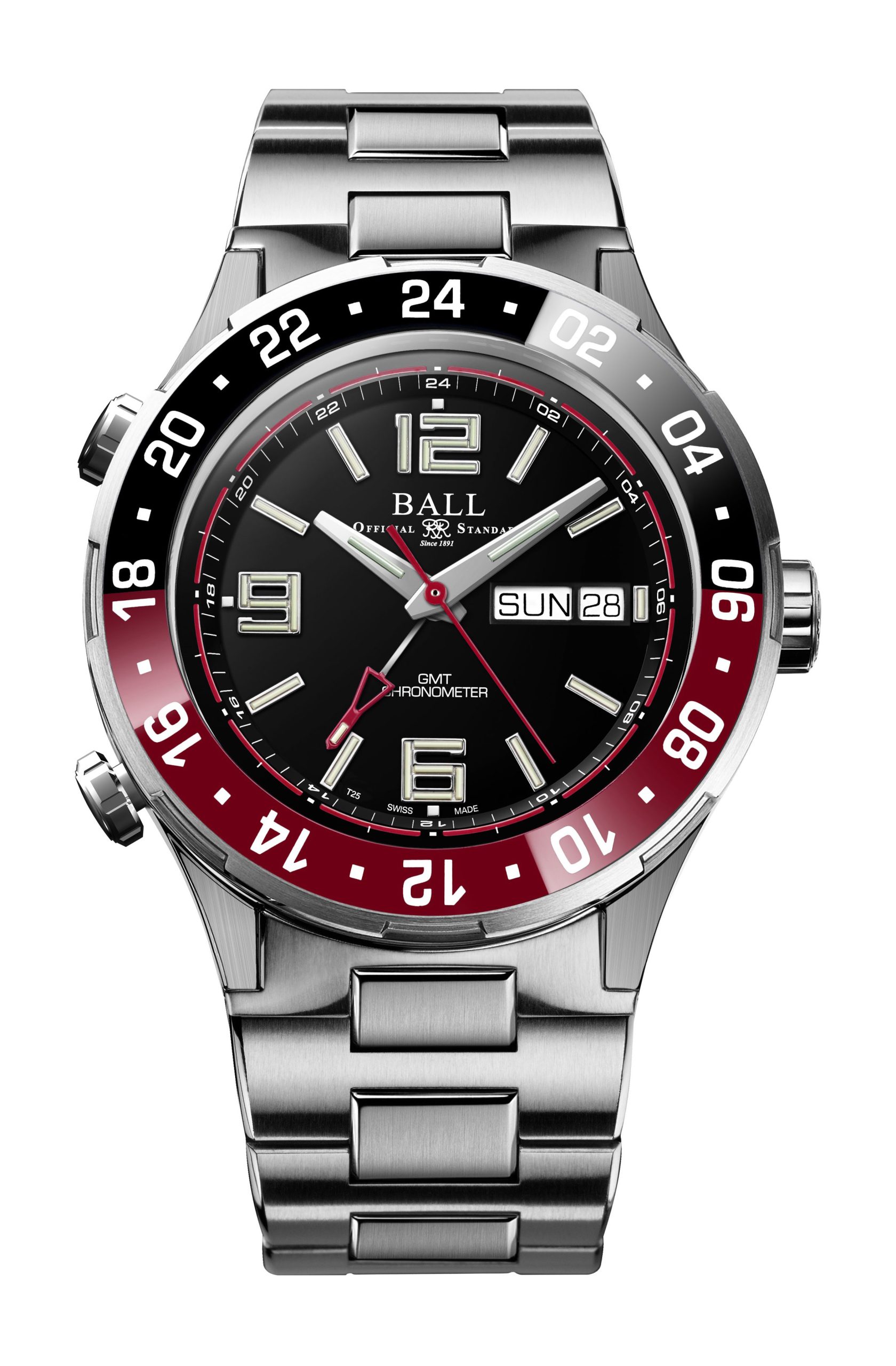 BALL Roadmaster Marine GMT 40 luxury timepiece - detailed view