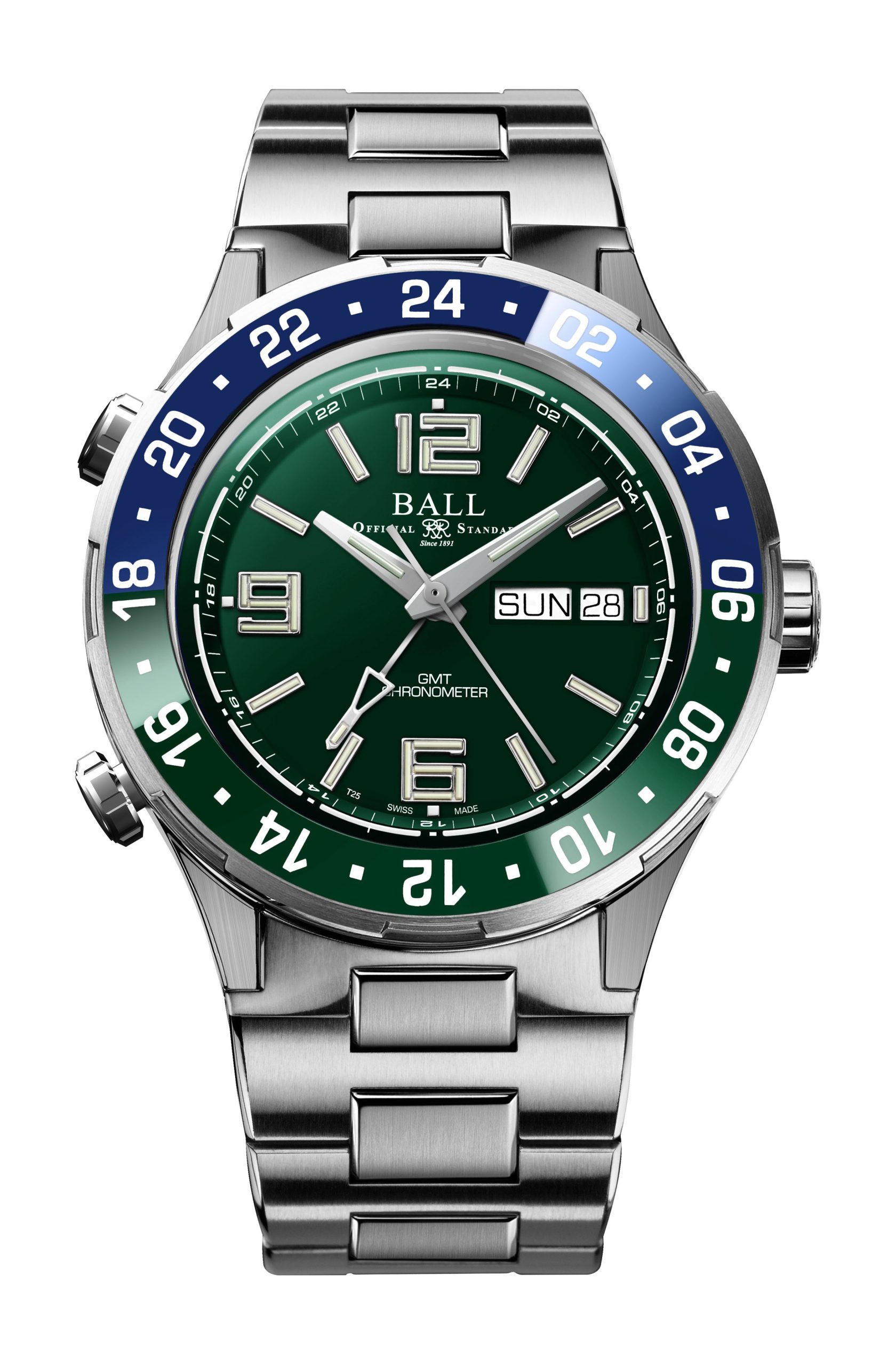BALL Roadmaster Marine GMT 40 luxury timepiece - detailed view