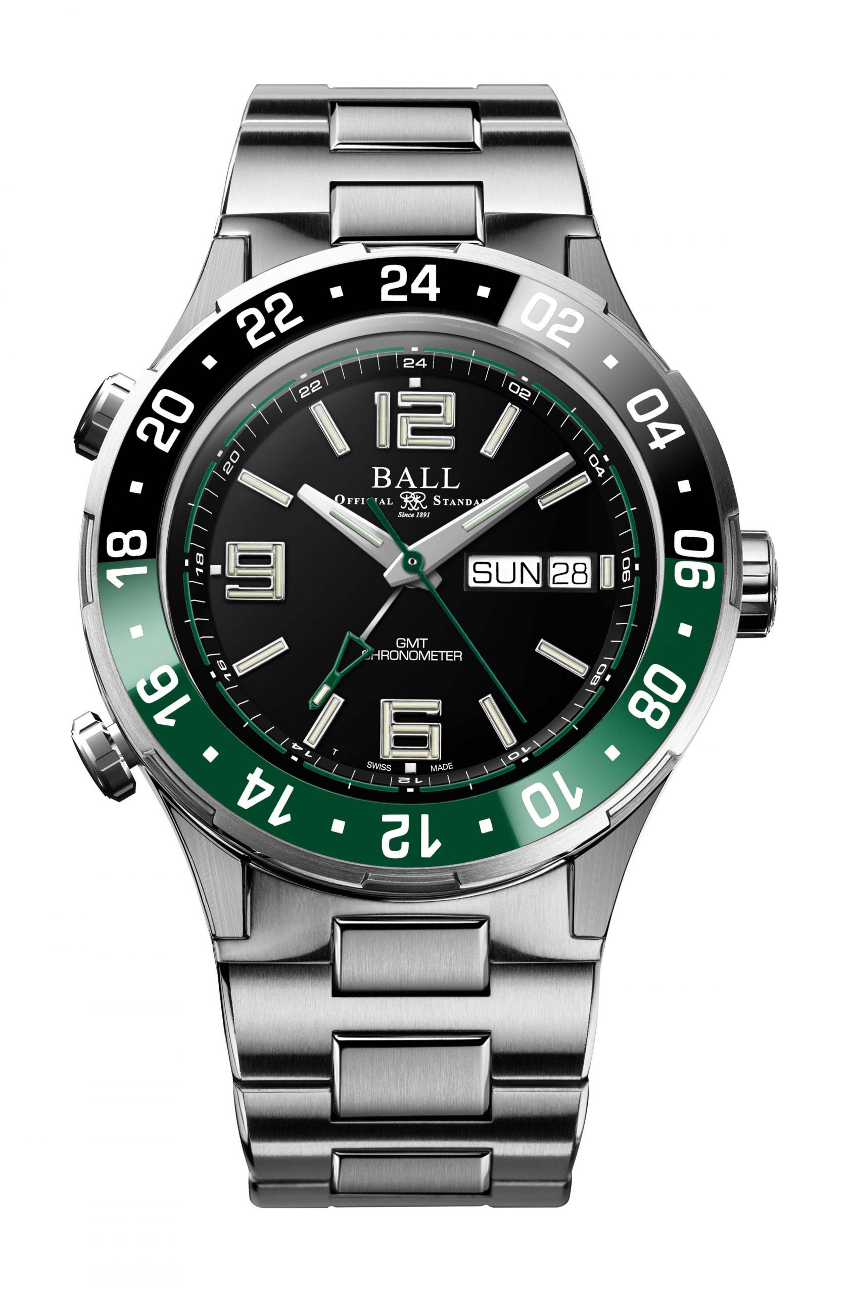 BALL Roadmaster Marine GMT luxury timepiece - detailed view