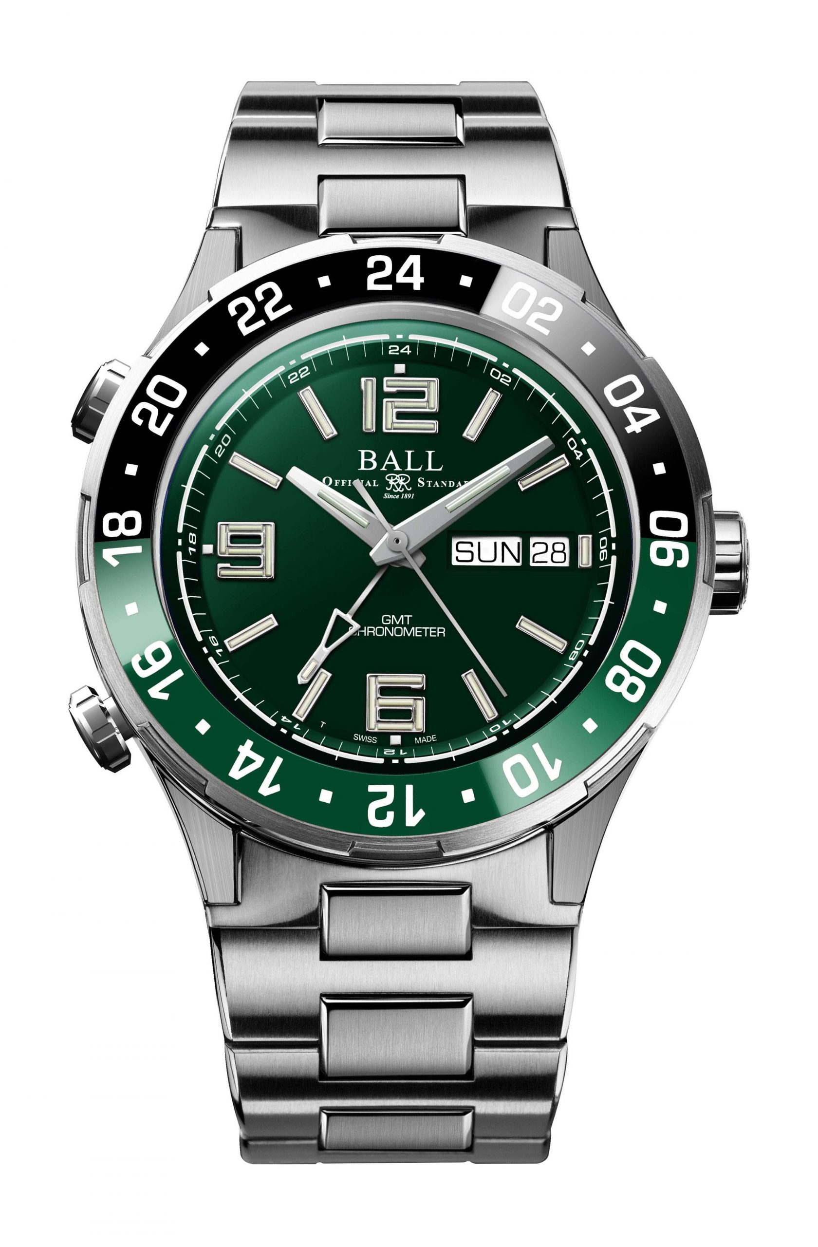 BALL Roadmaster Marine GMT luxury timepiece - detailed view