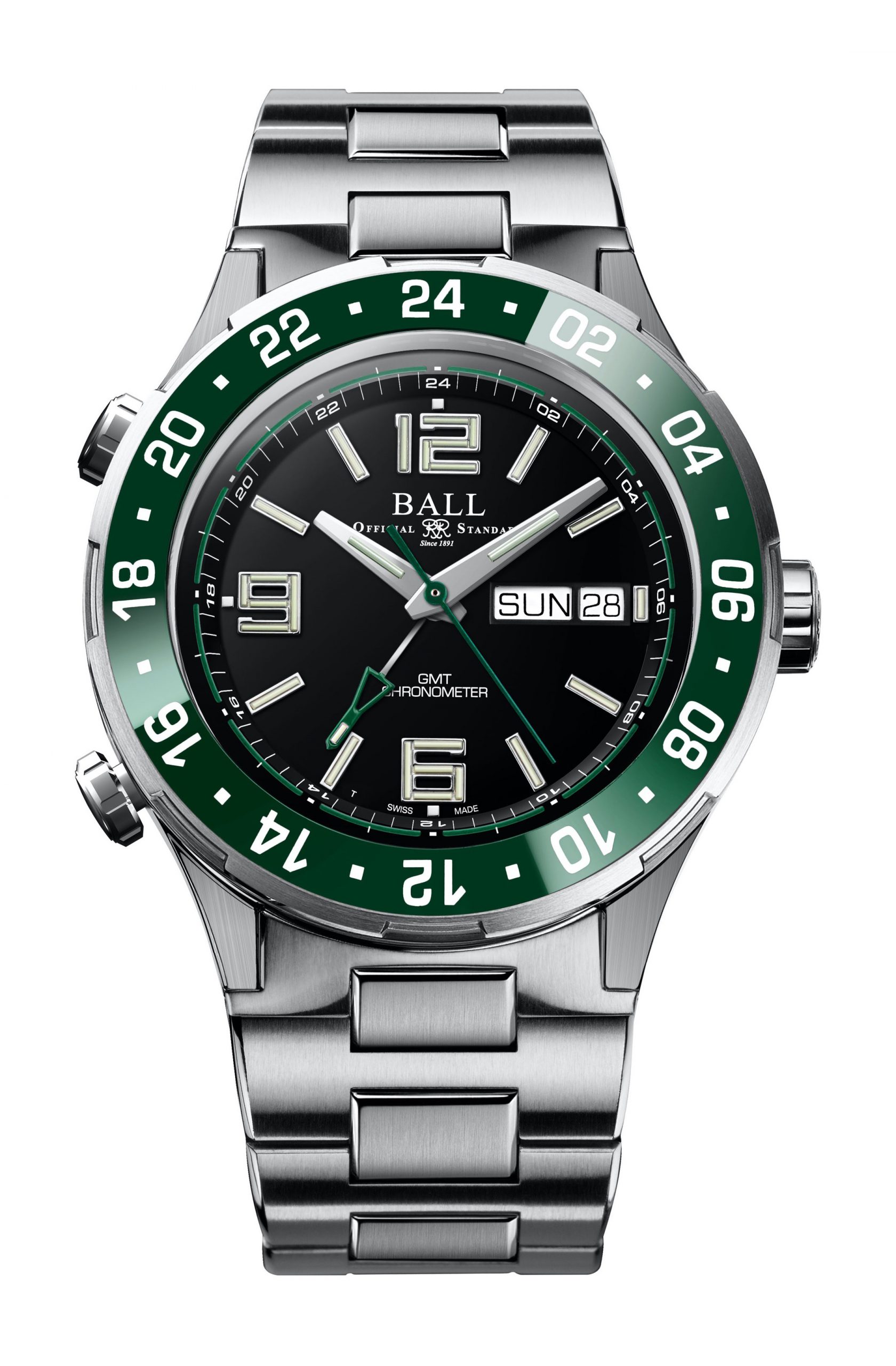BALL Roadmaster Marine GMT luxury timepiece - detailed view