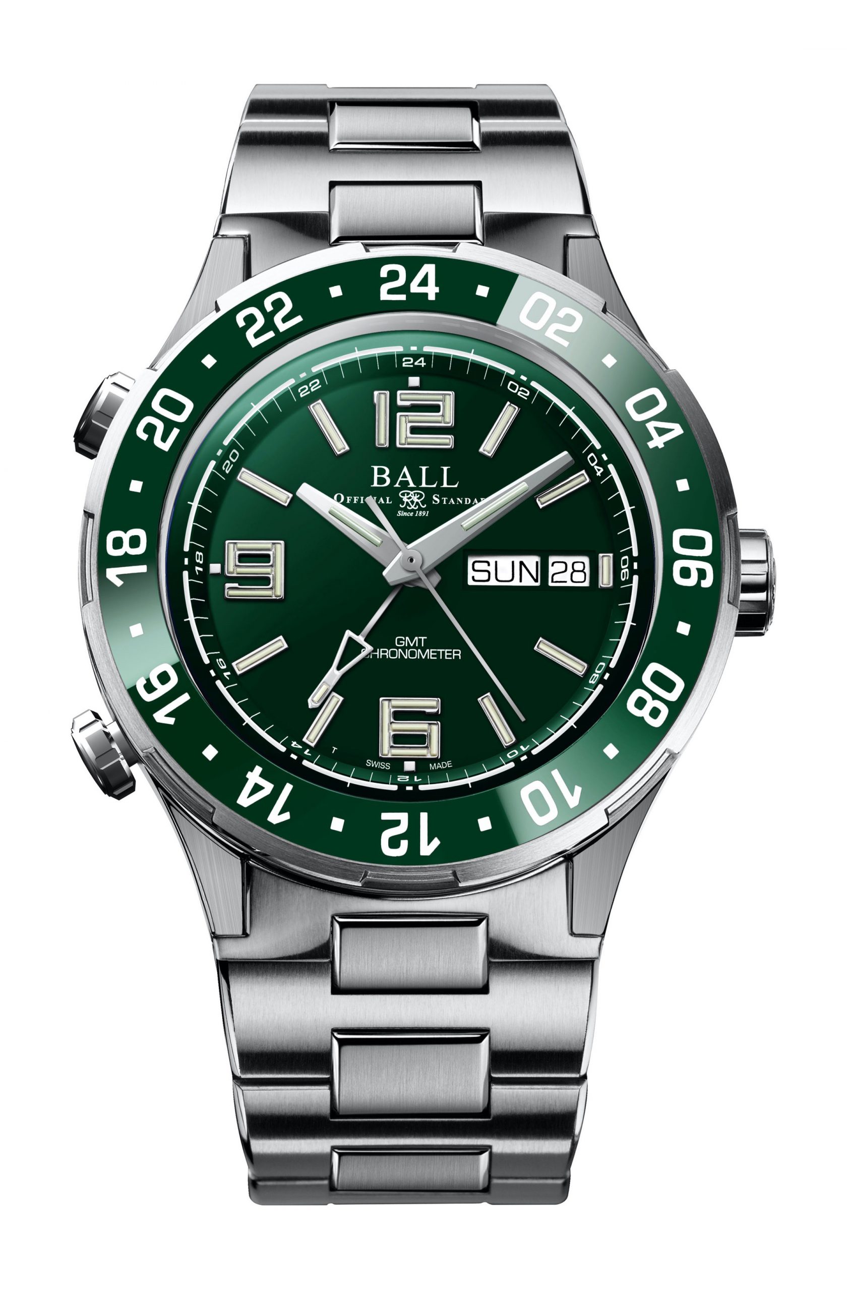 BALL Roadmaster Marine GMT luxury timepiece - detailed view