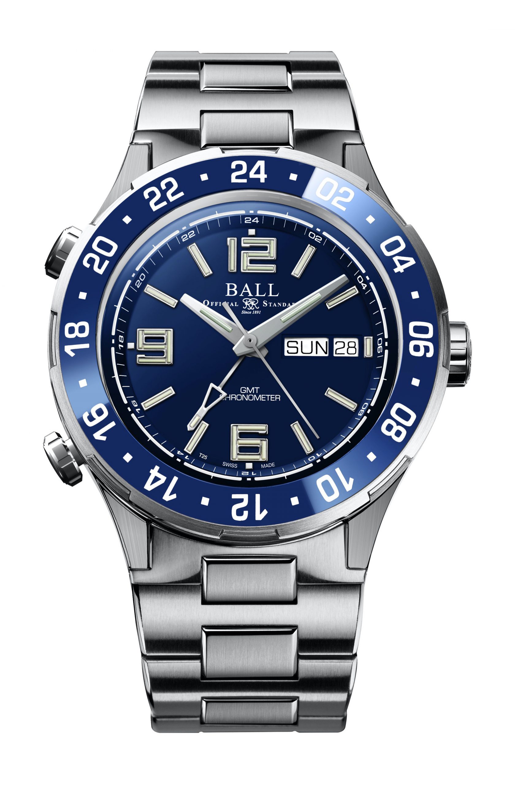 BALL Roadmaster Marine GMT luxury timepiece - detailed view