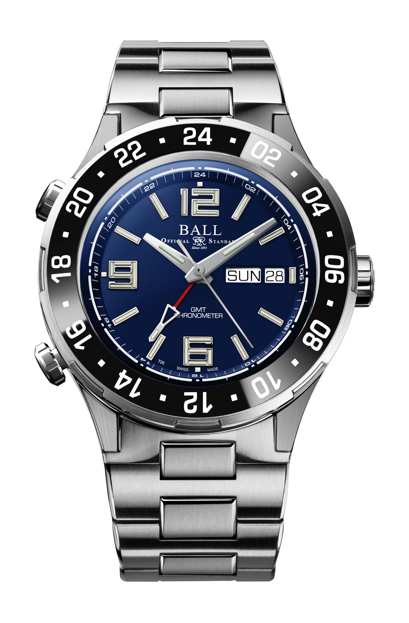 BALL Roadmaster Marine GMT luxury timepiece - detailed view
