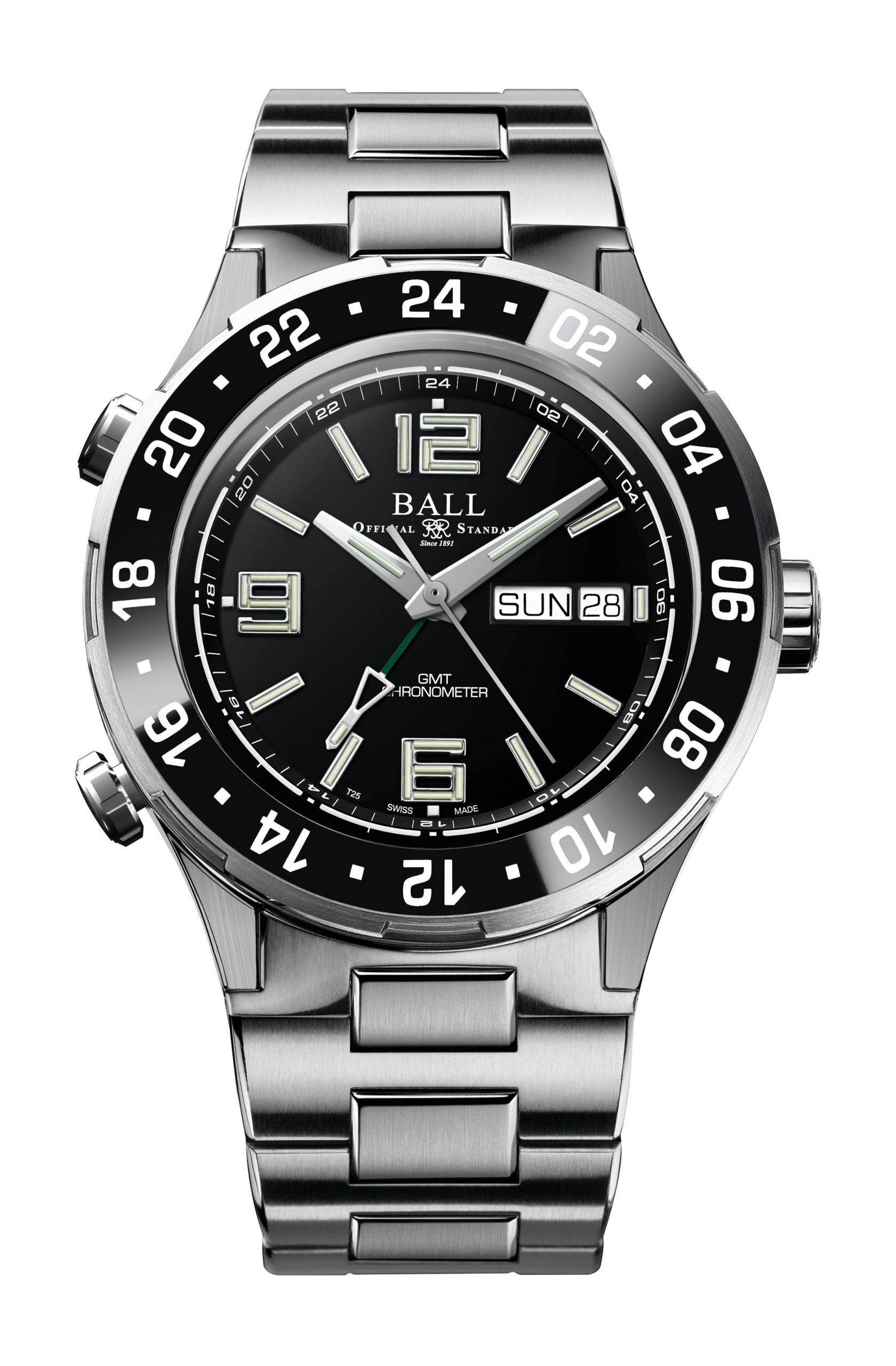BALL Roadmaster Marine GMT luxury timepiece - detailed view