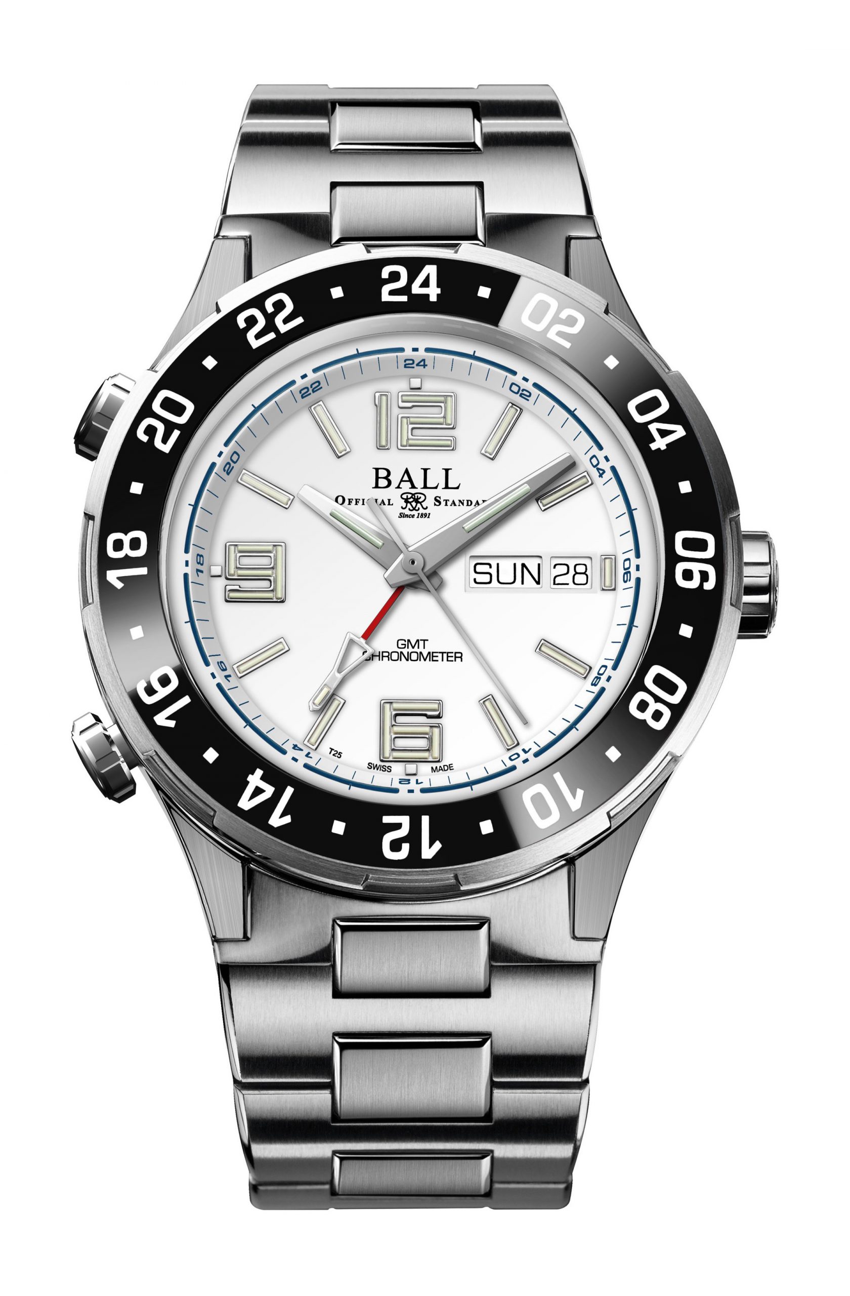 BALL Roadmaster Marine GMT luxury timepiece - detailed view