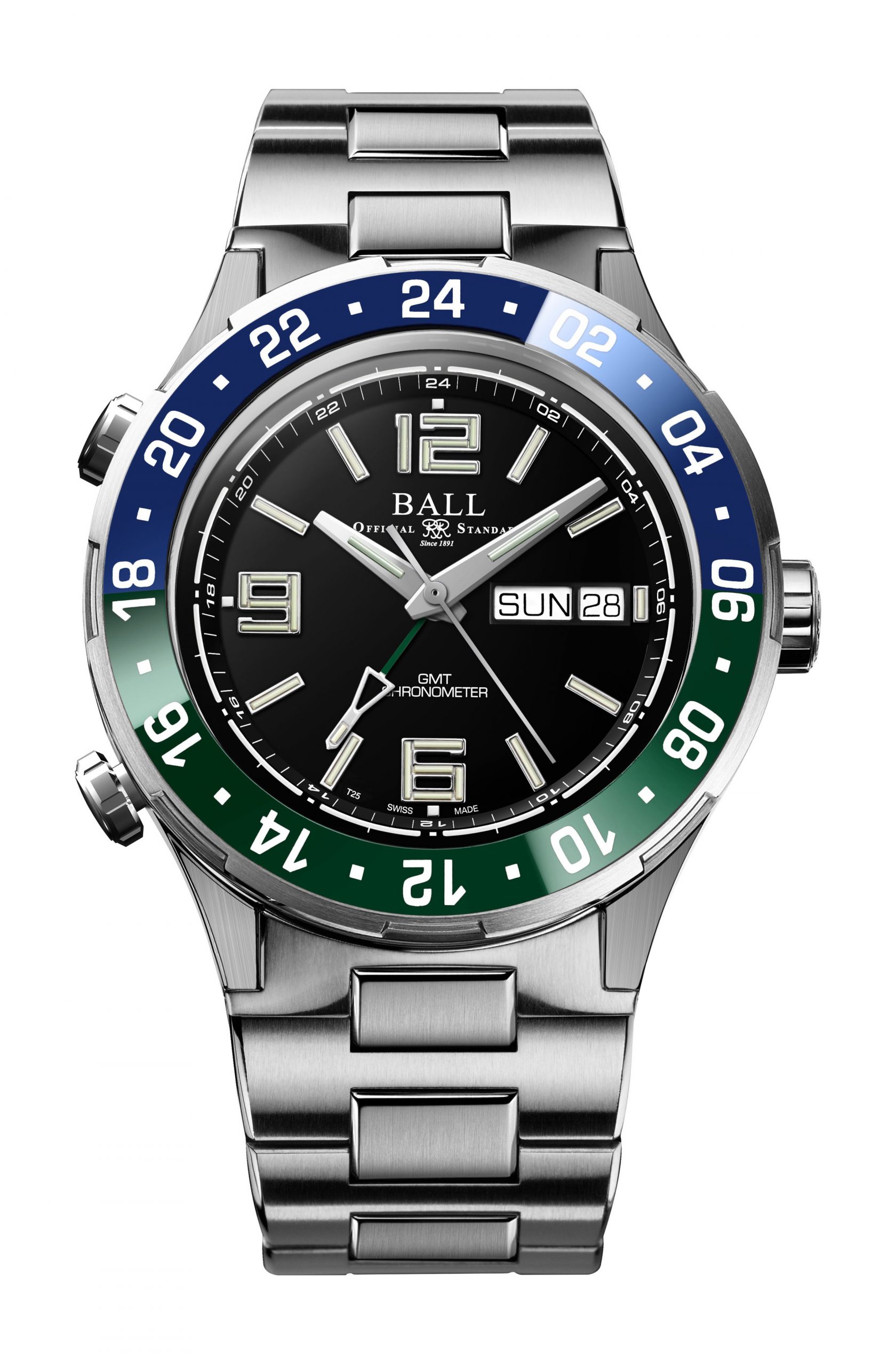 BALL Roadmaster Marine GMT 40 luxury timepiece - detailed view