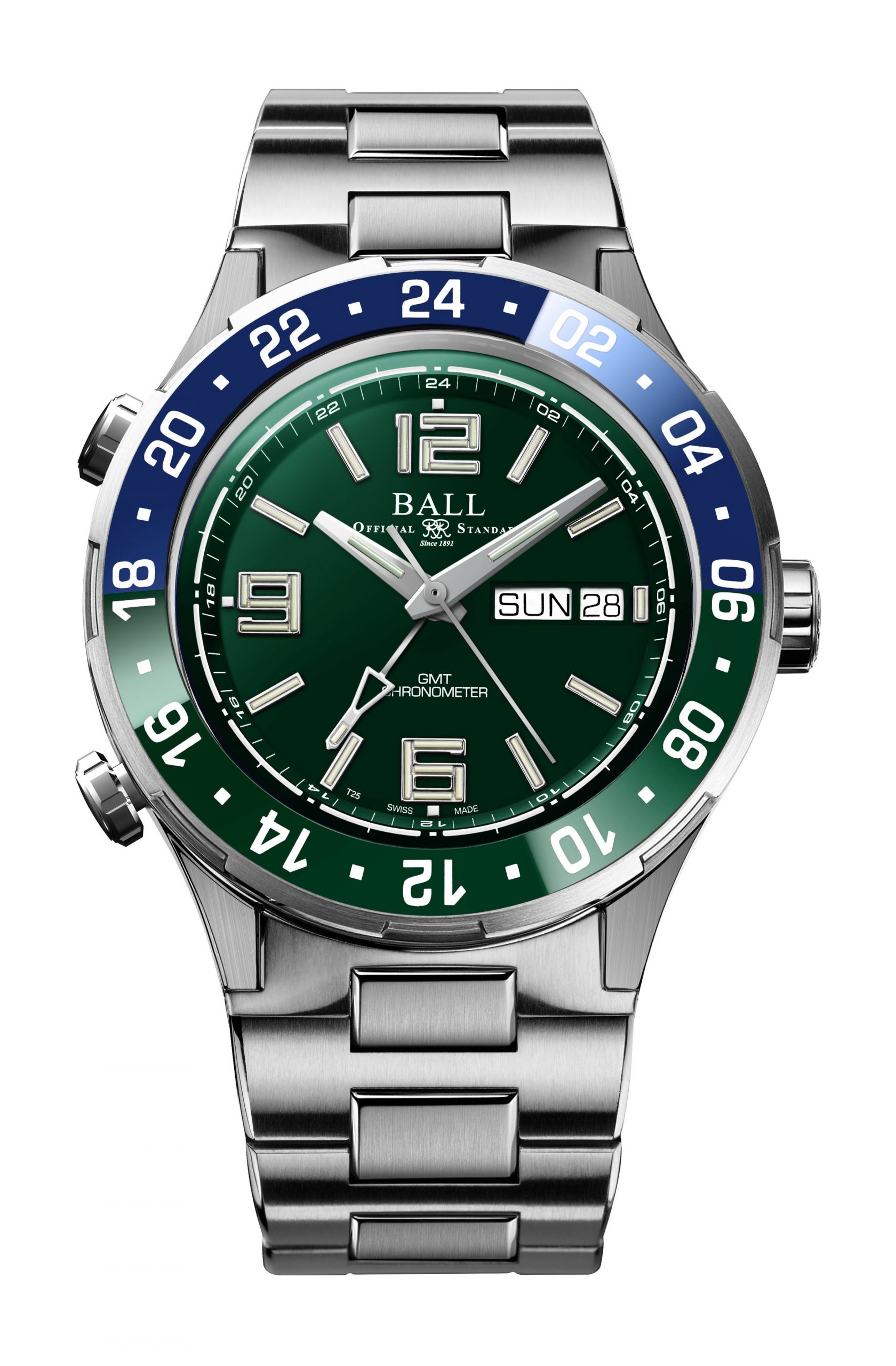 BALL Roadmaster Marine GMT luxury timepiece - detailed view