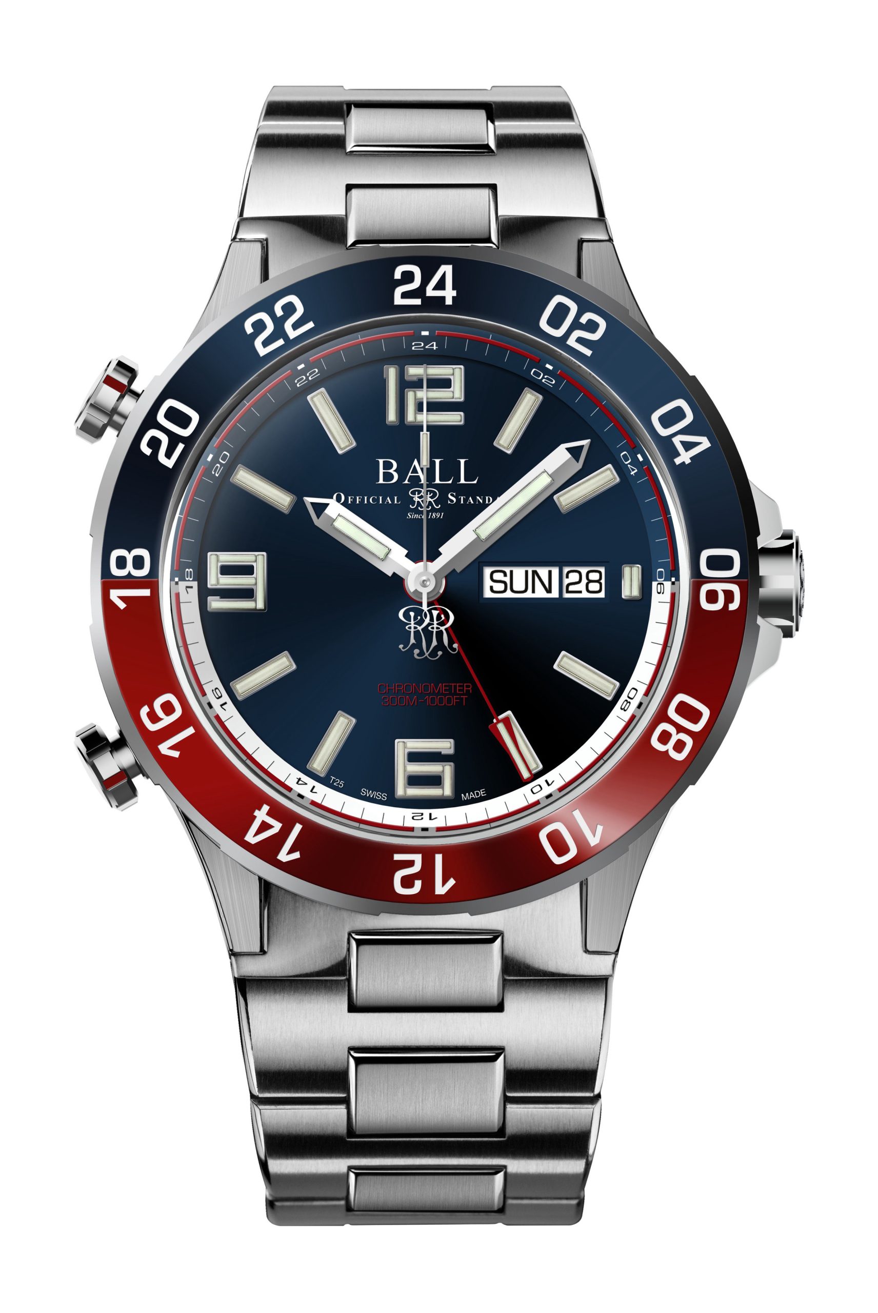 BALL Roadmaster Marine GMT 42 luxury timepiece - detailed view