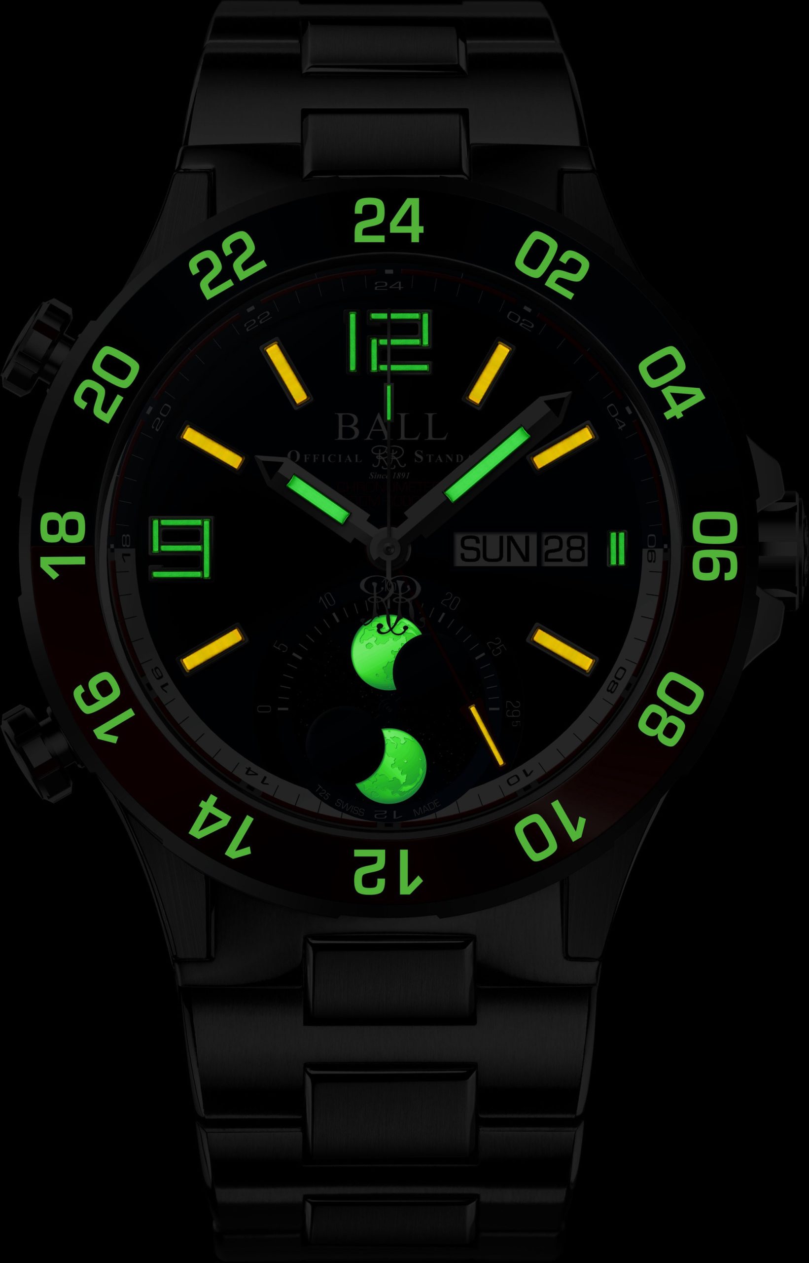 BALL Roadmaster Marine GMT Moon Phase - View 2