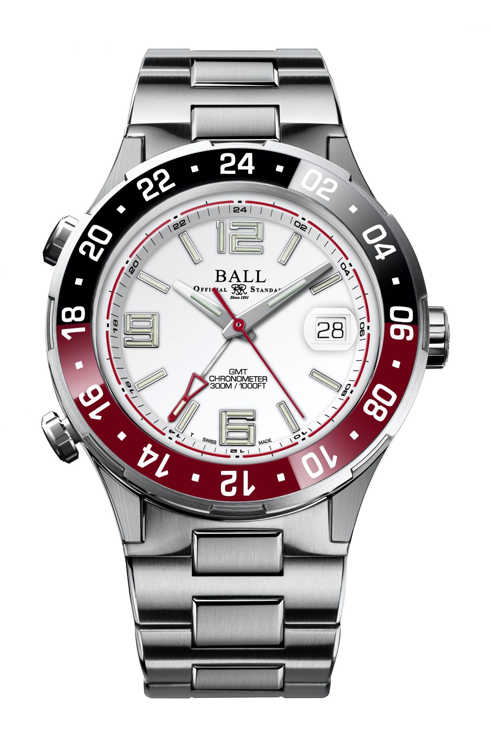 BALL Roadmaster Pilot GMT luxury timepiece - detailed view