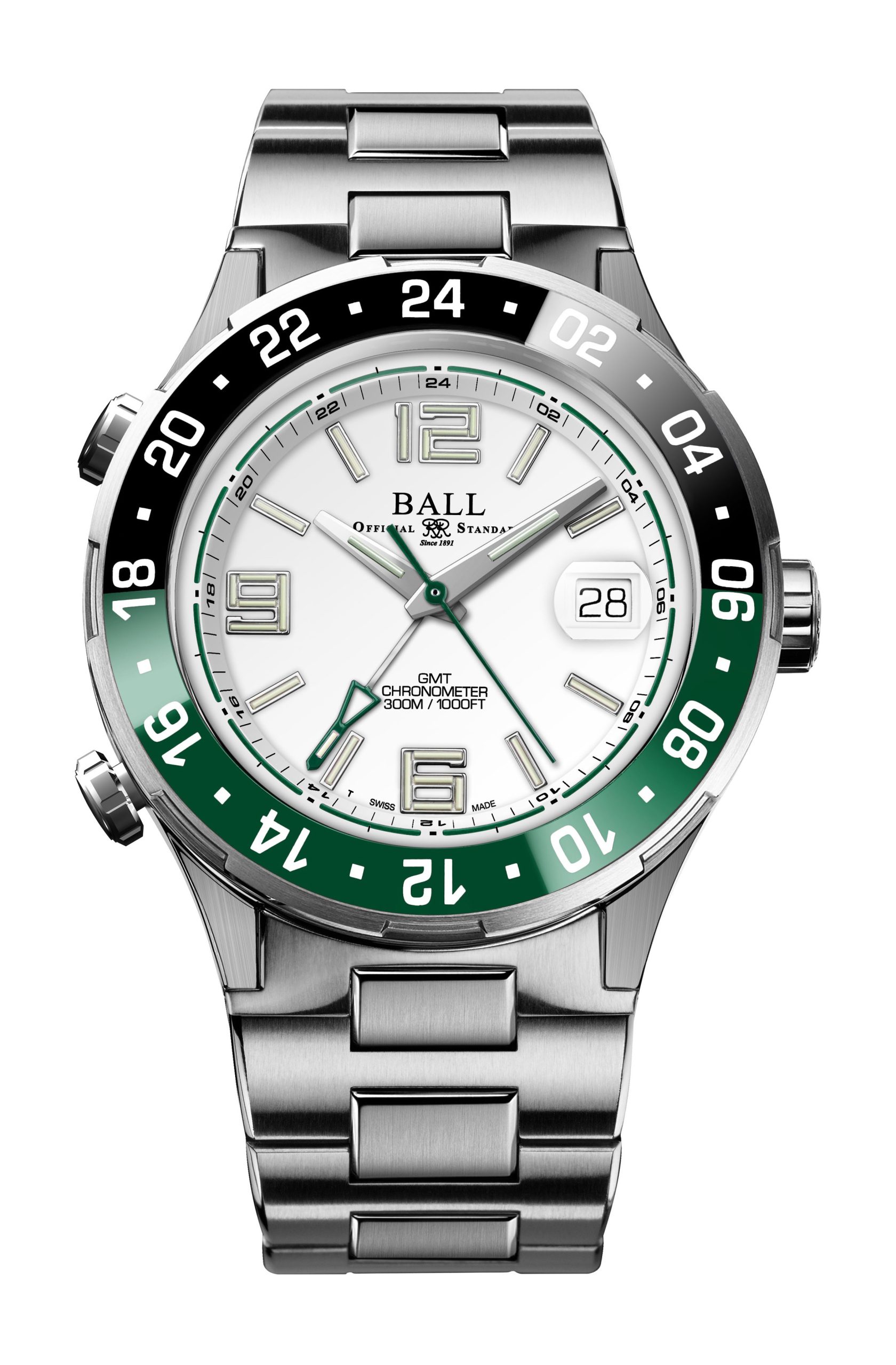 BALL Roadmaster Pilot GMT luxury timepiece - detailed view