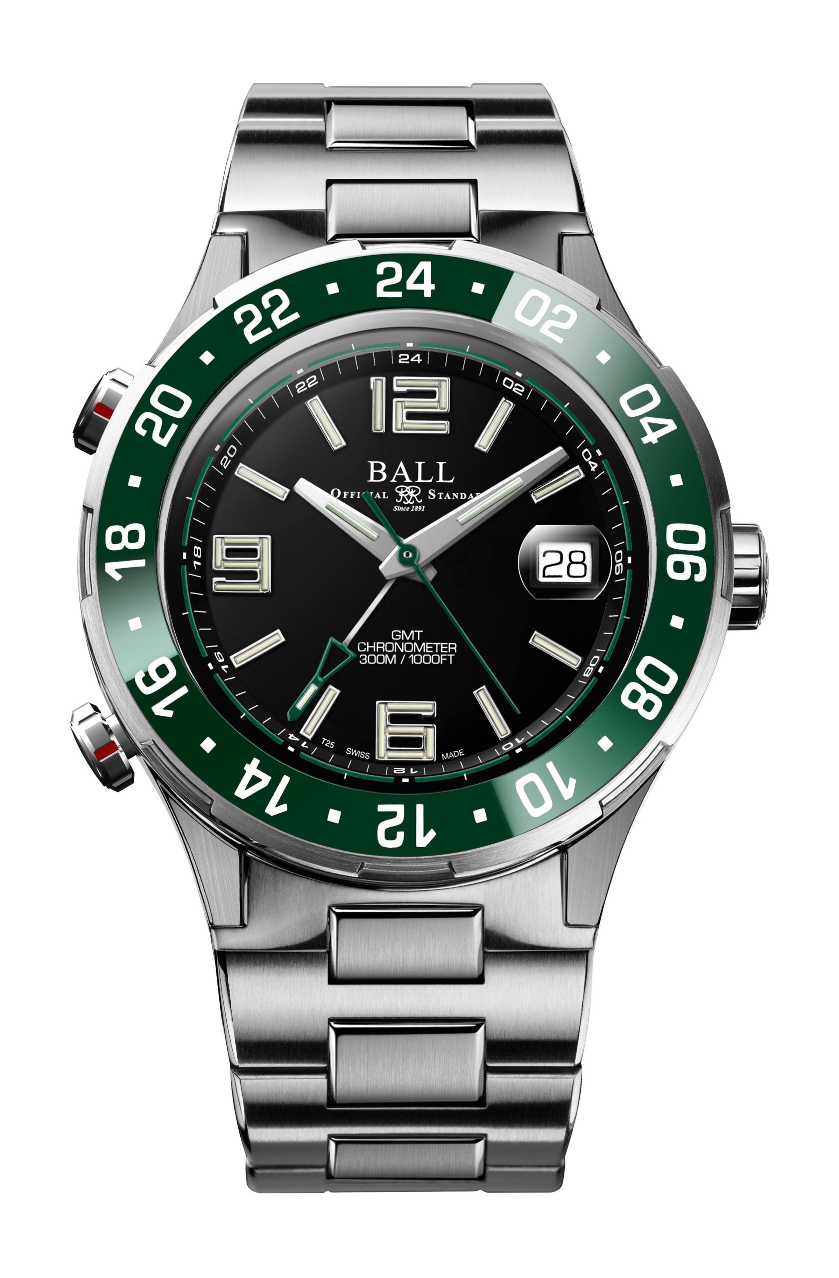 BALL Roadmaster Pilot GMT luxury timepiece - detailed view