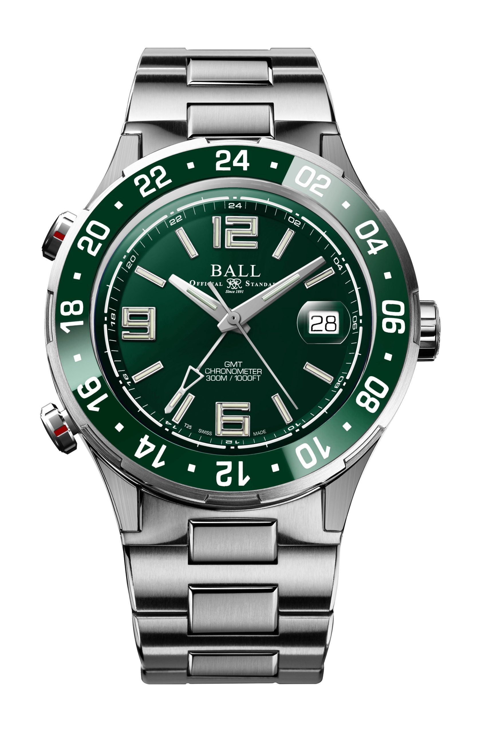 BALL Roadmaster Pilot GMT luxury timepiece - detailed view