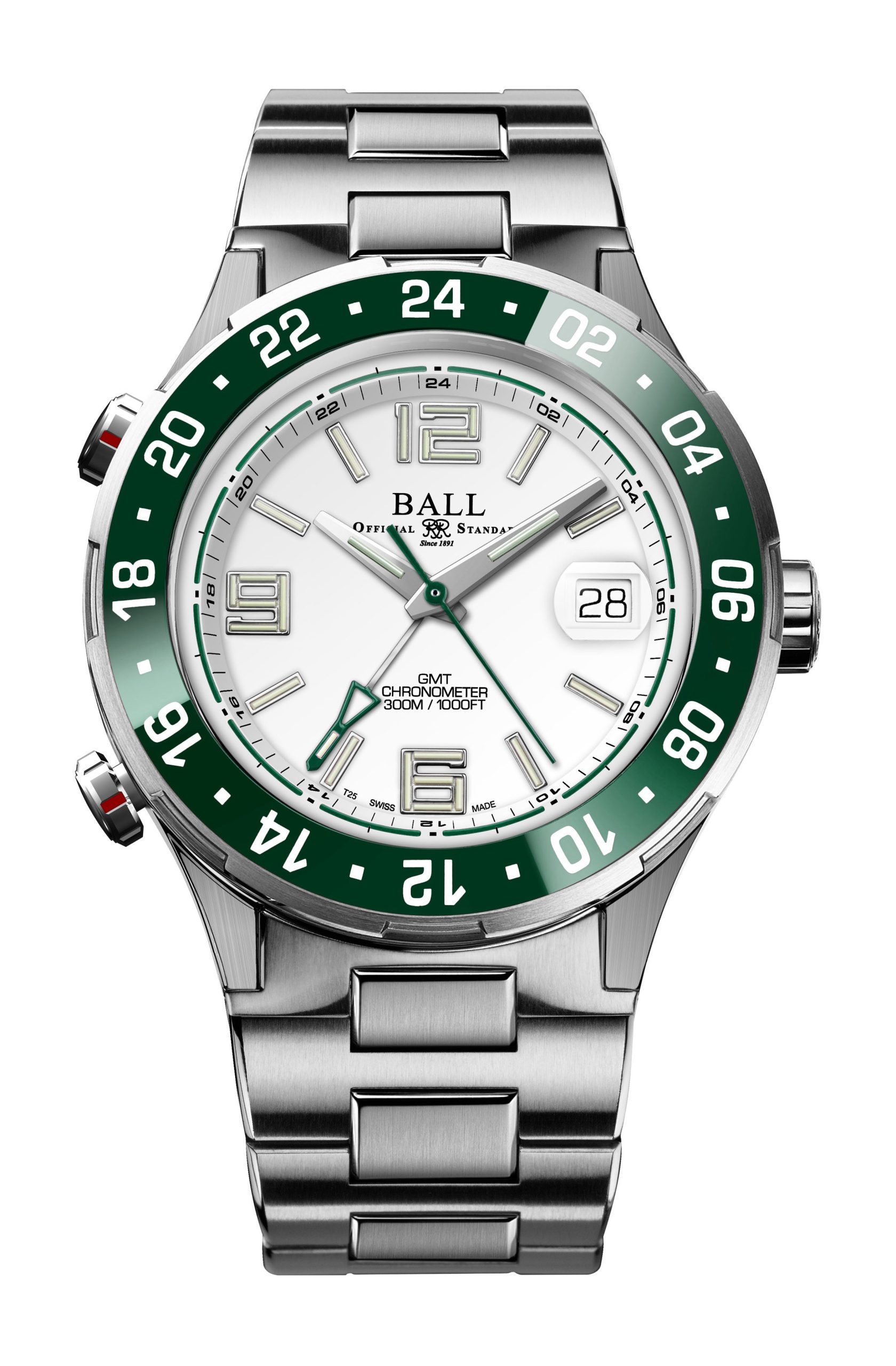 BALL Roadmaster Pilot GMT luxury timepiece - detailed view