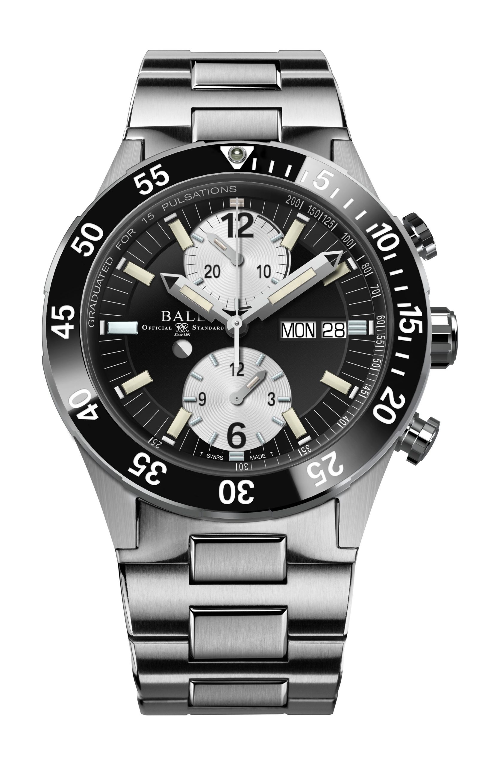 BALL Roadmaster Rescue Chronograph 42 luxury timepiece - detailed view