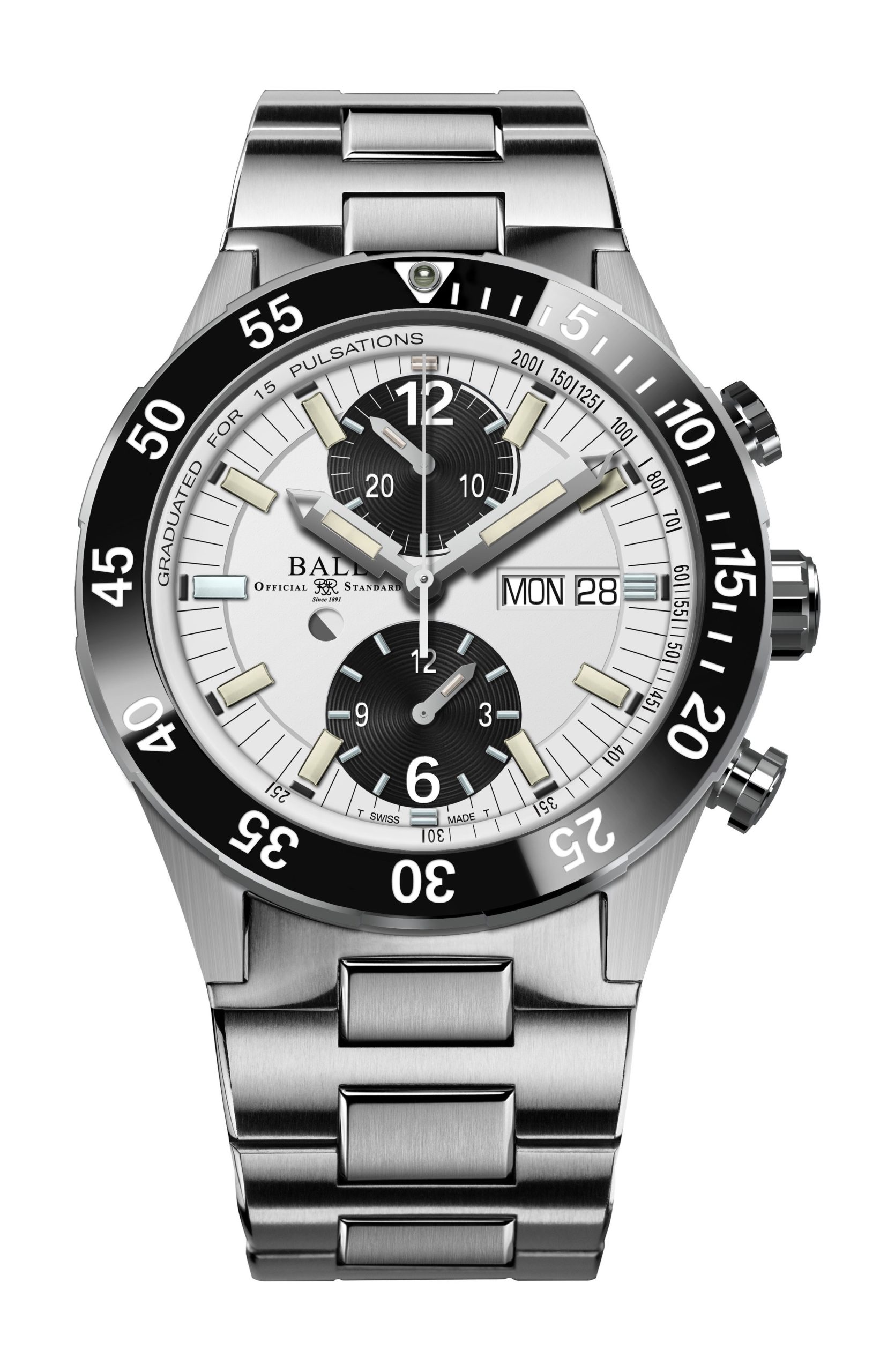 BALL Roadmaster Rescue Chronograph 42 luxury timepiece - detailed view