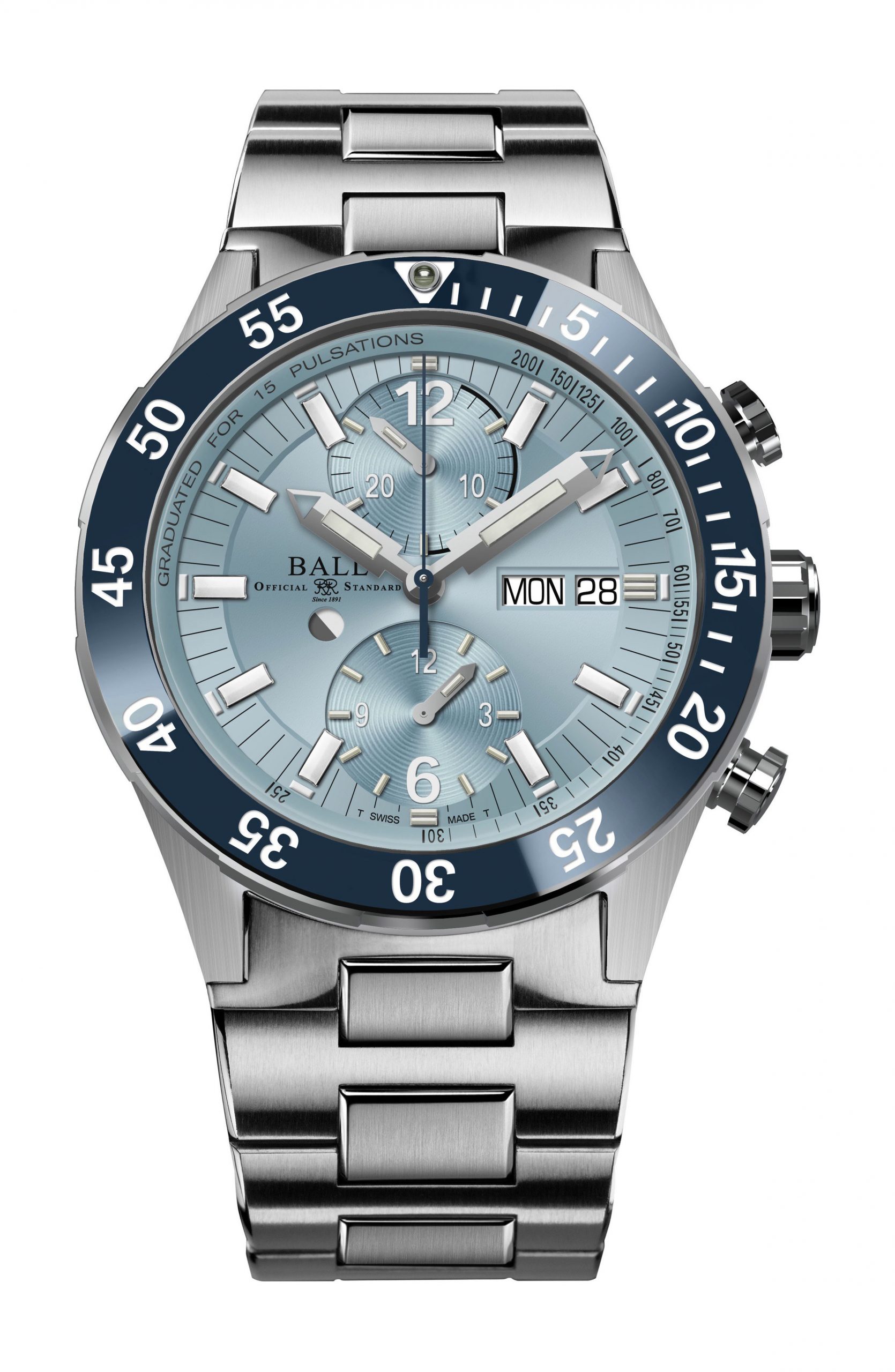 BALL Roadmaster Rescue Chronograph luxury timepiece - detailed view