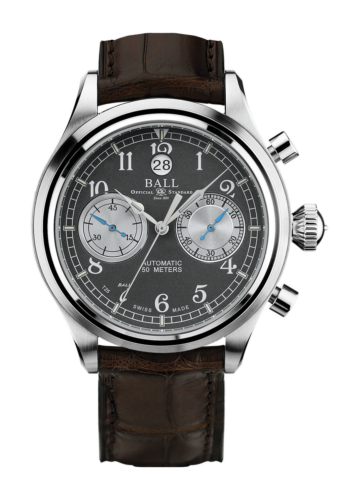 BALL Trainmaster Cannonball luxury timepiece - detailed view