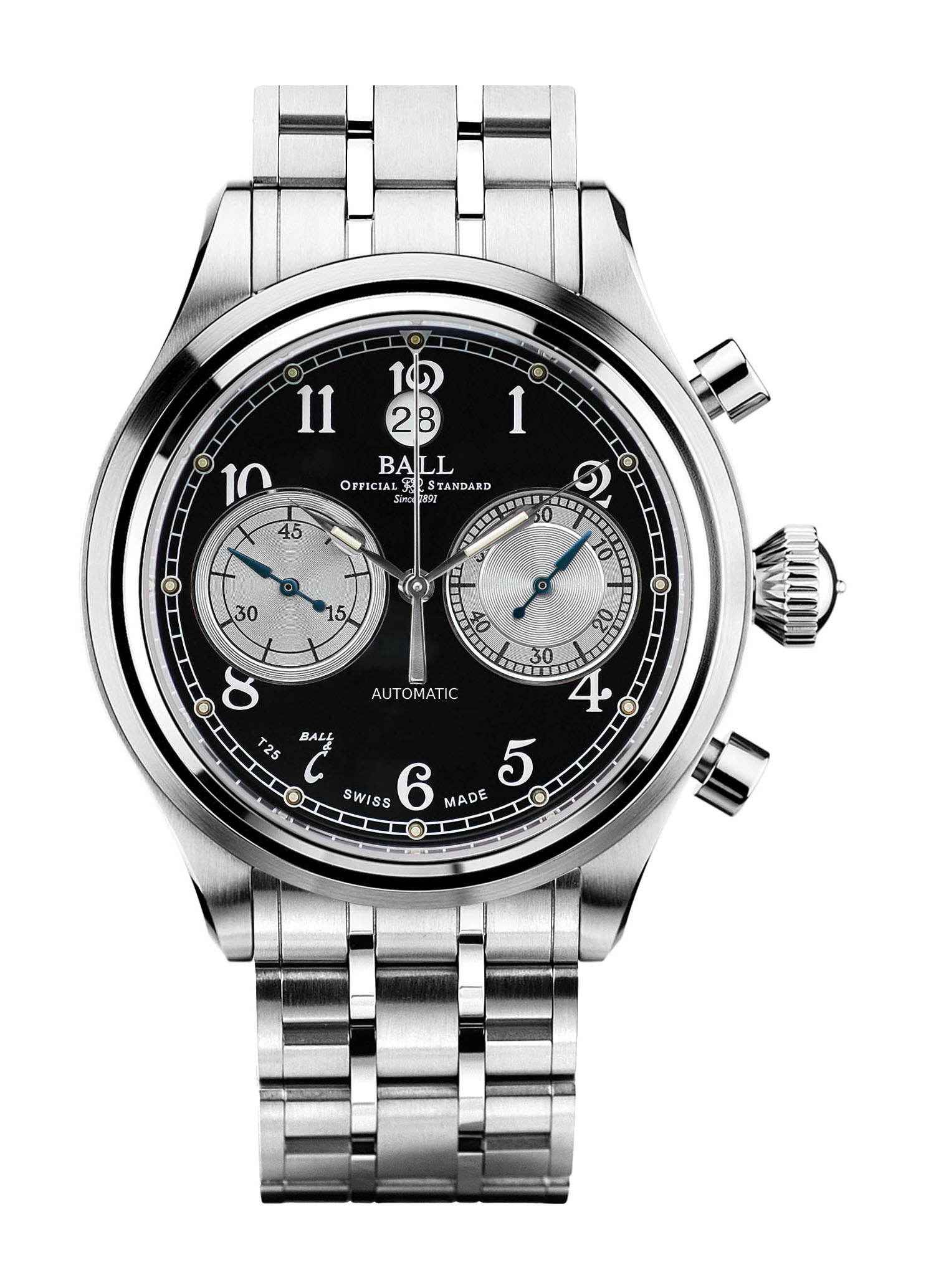 BALL Trainmaster Cannonball luxury timepiece - detailed view