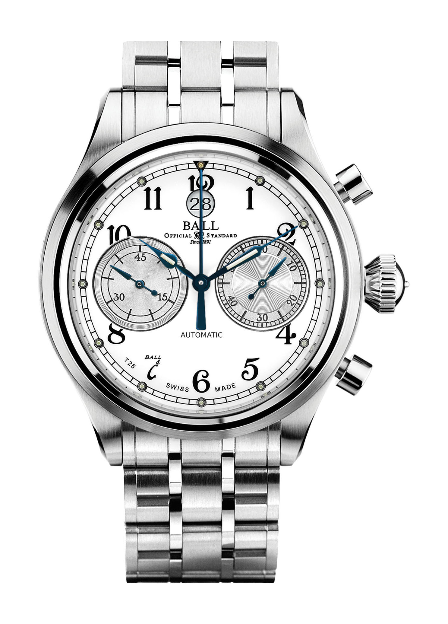 BALL Trainmaster Cannonball luxury timepiece - detailed view