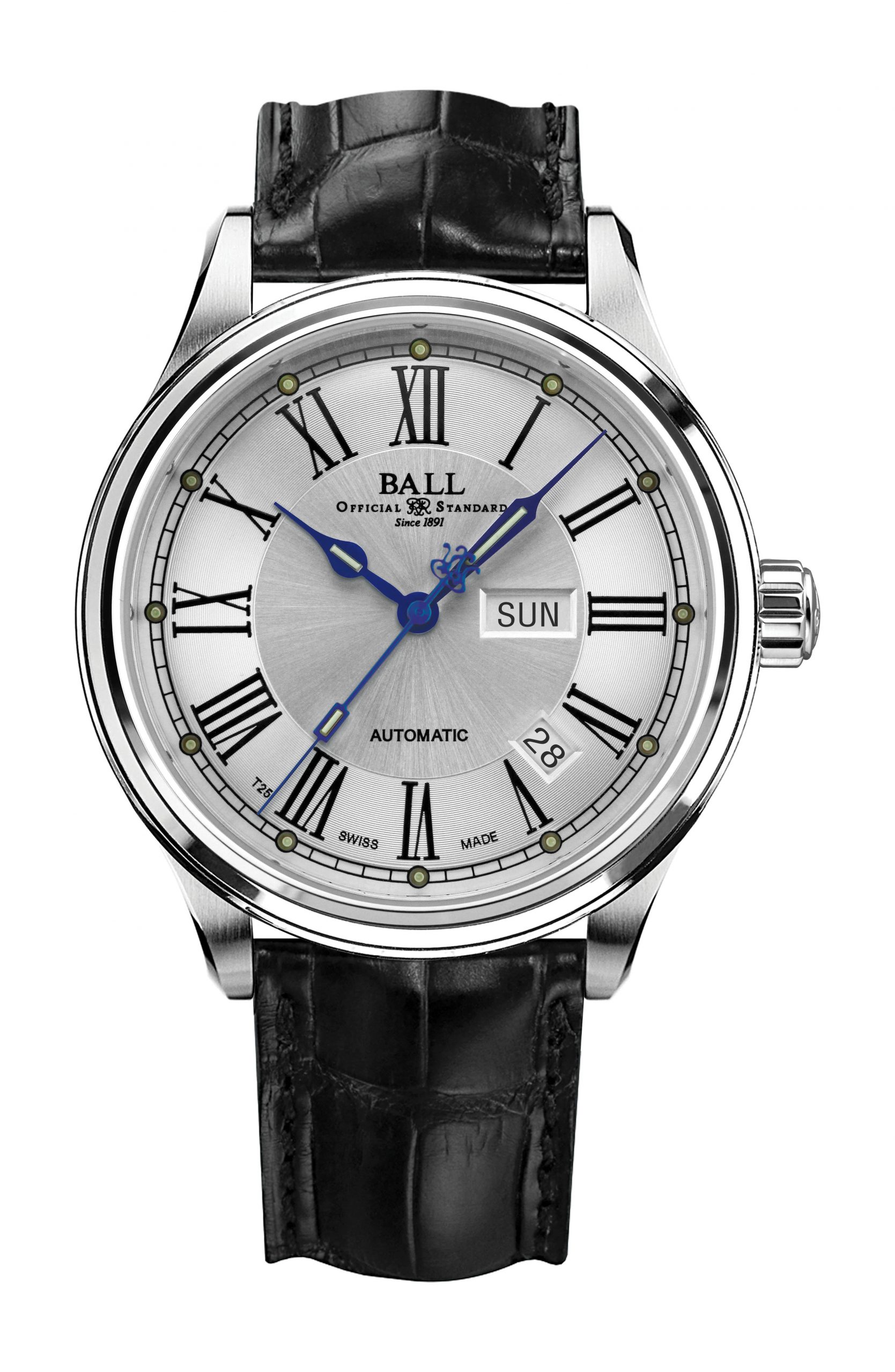 BALL Trainmaster Roman luxury timepiece - detailed view