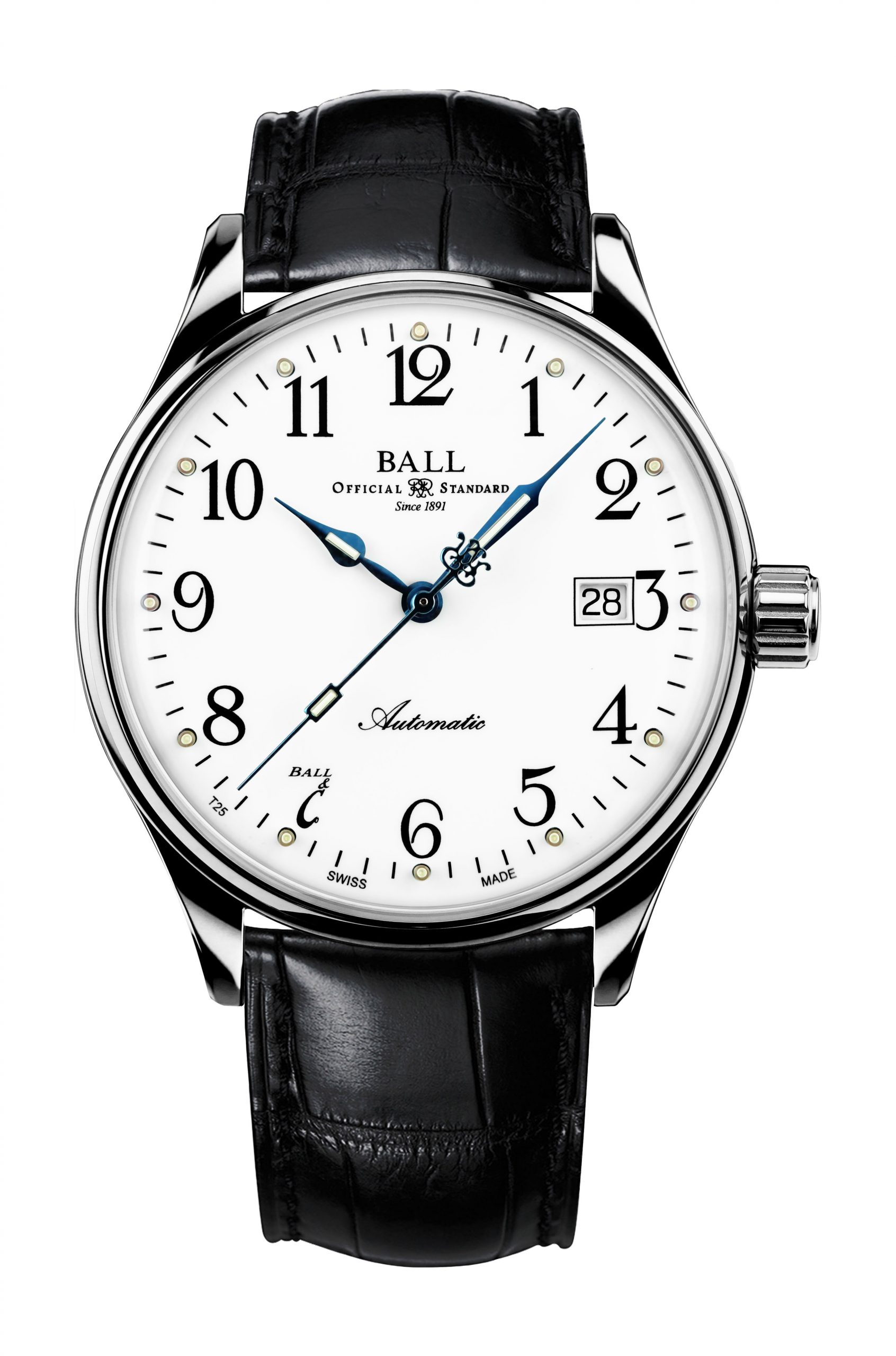BALL Trainmaster Standard Time 135 Anniversary luxury timepiece - detailed view