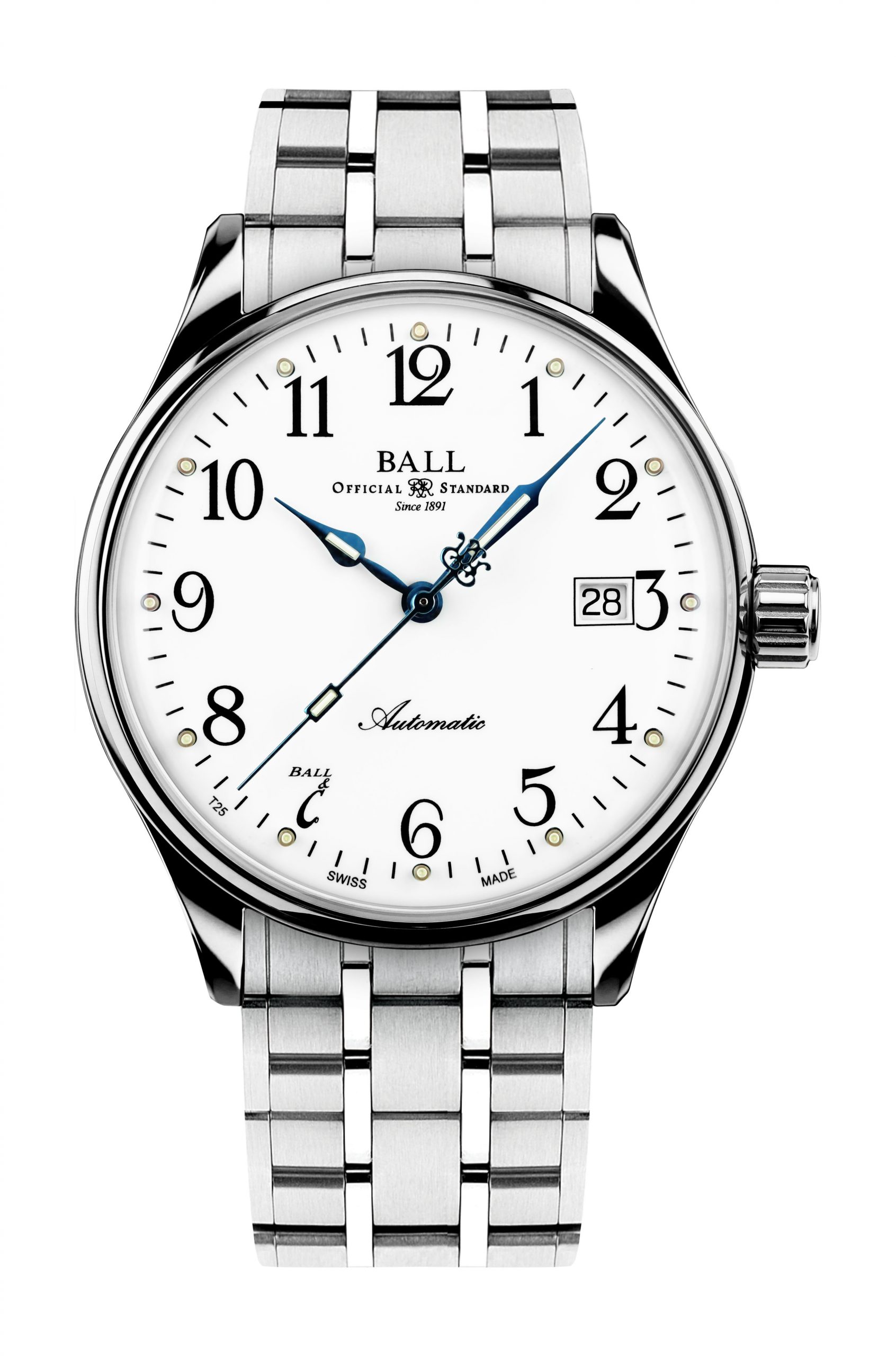 BALL Trainmaster Standard Time 135 Anniversary luxury timepiece - detailed view