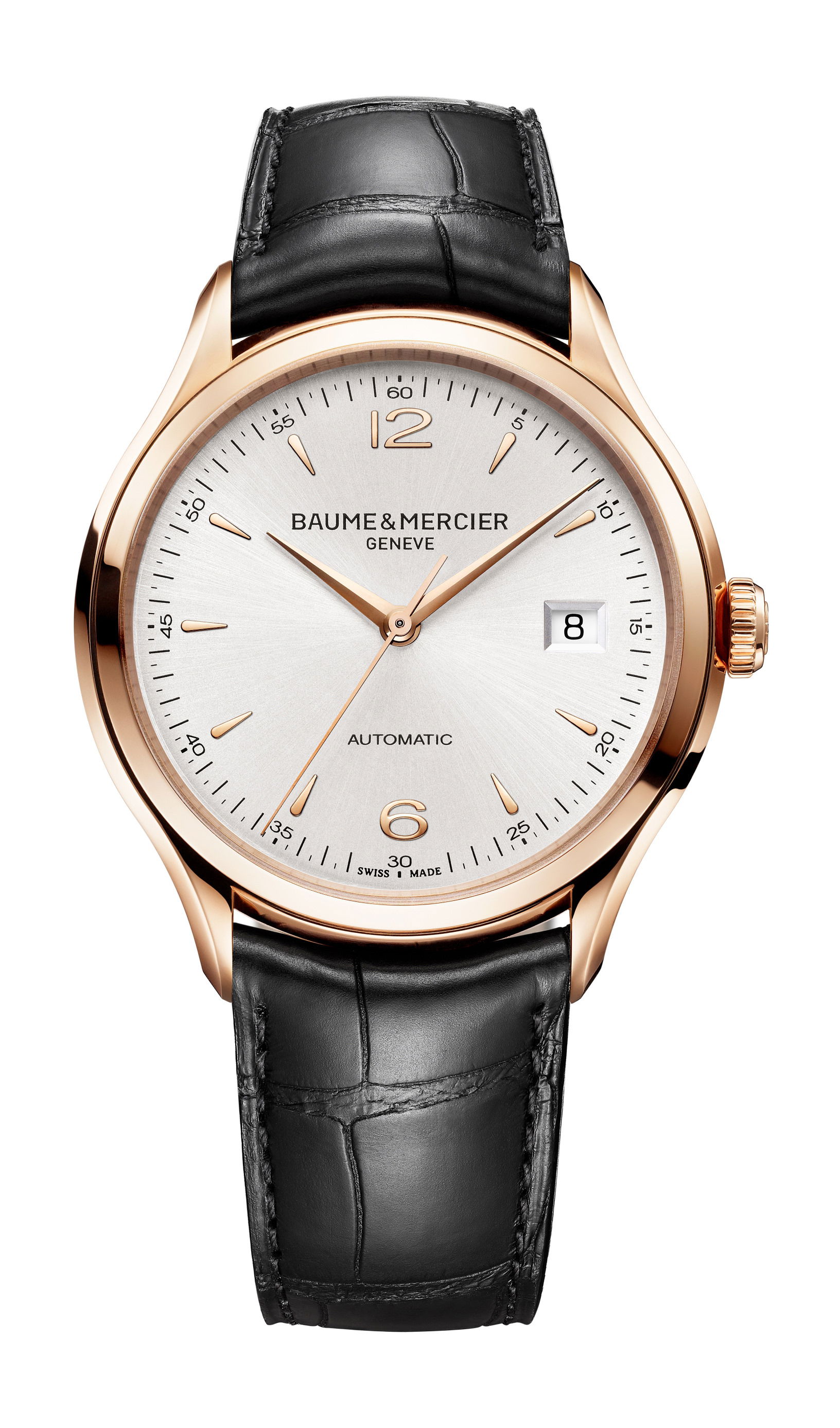 Baume & Mercier Clifton luxury timepiece - detailed view