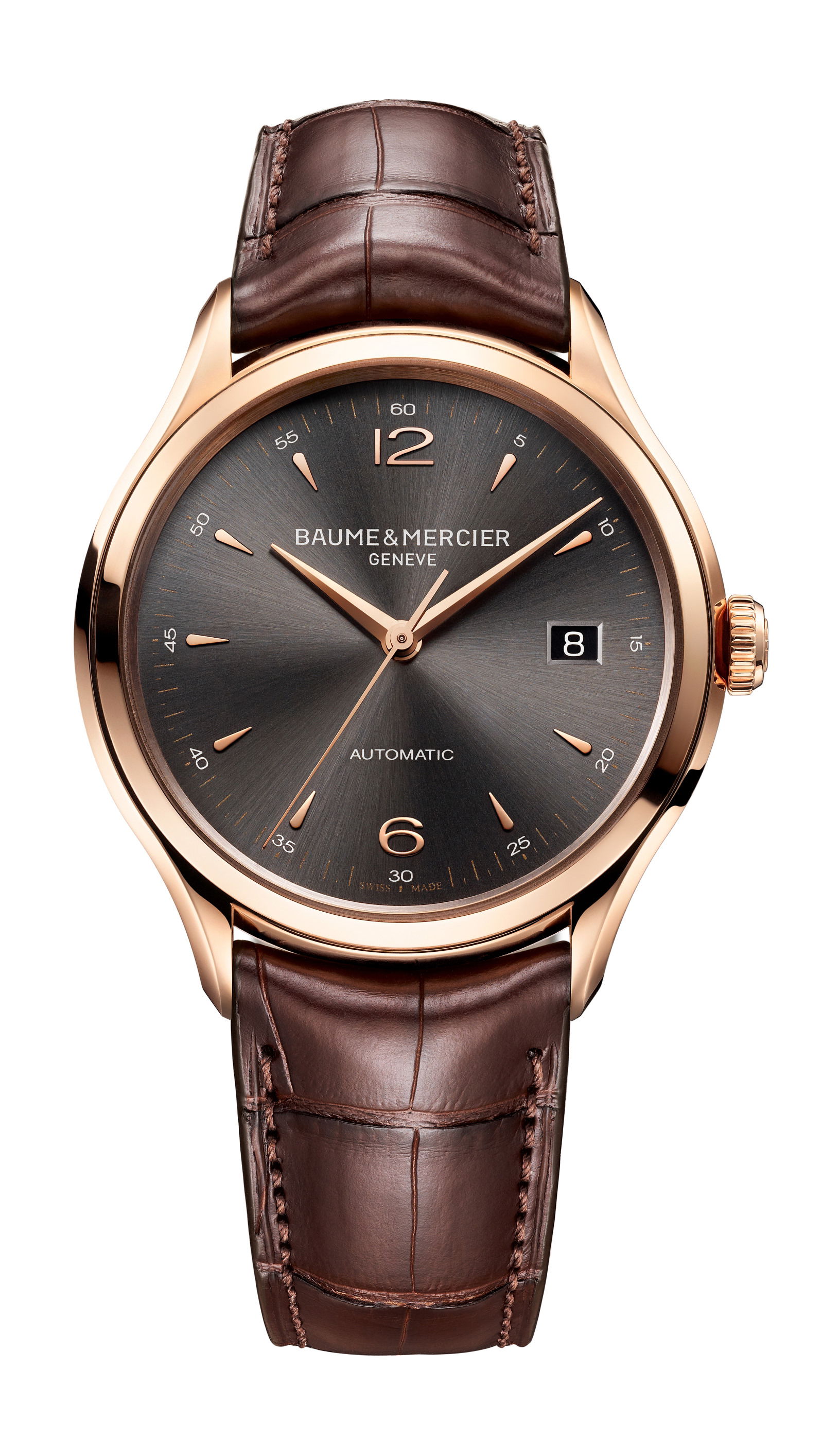 Baume & Mercier Clifton luxury timepiece - detailed view